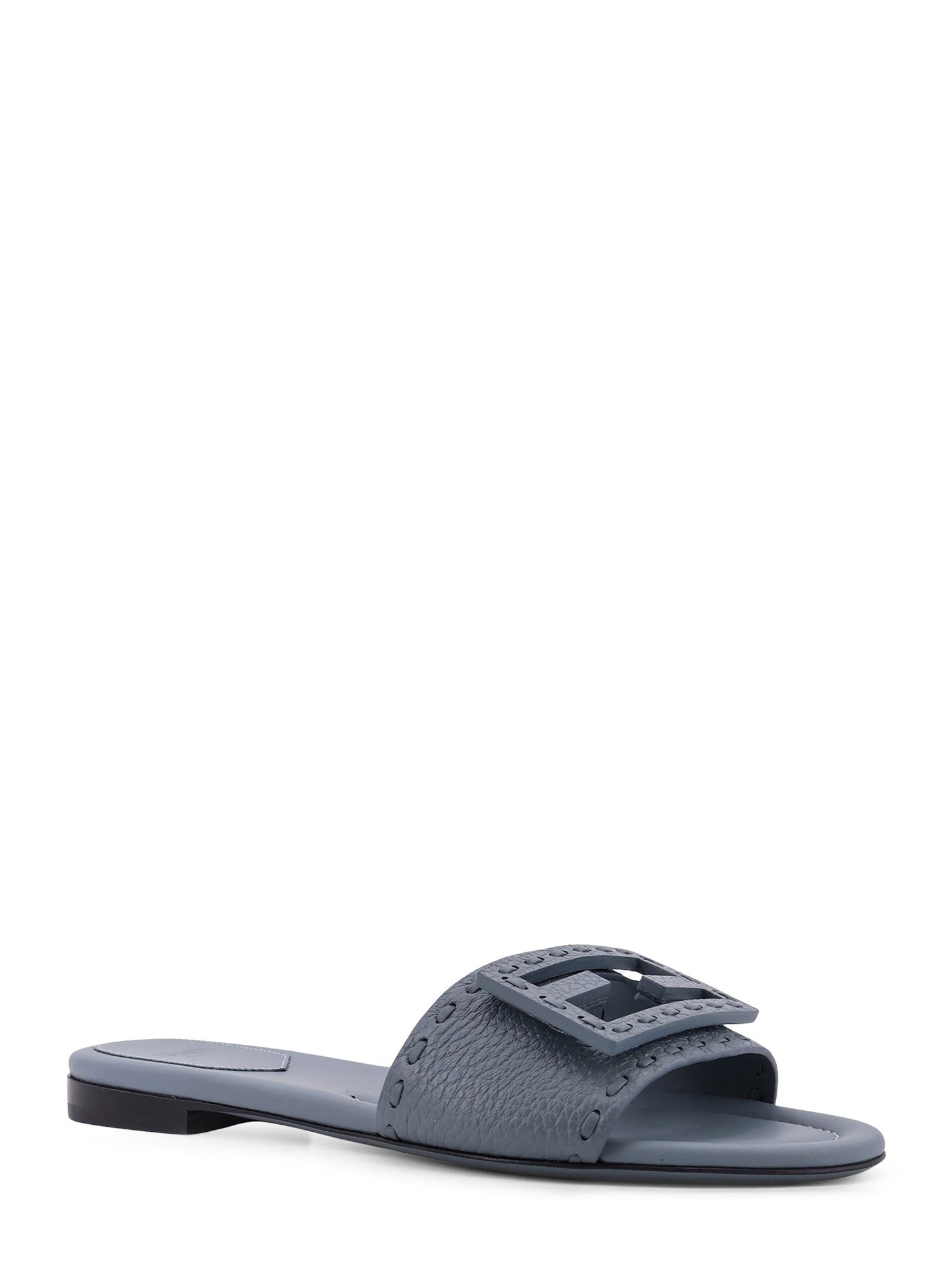 Fendi Baguette Leather Slide