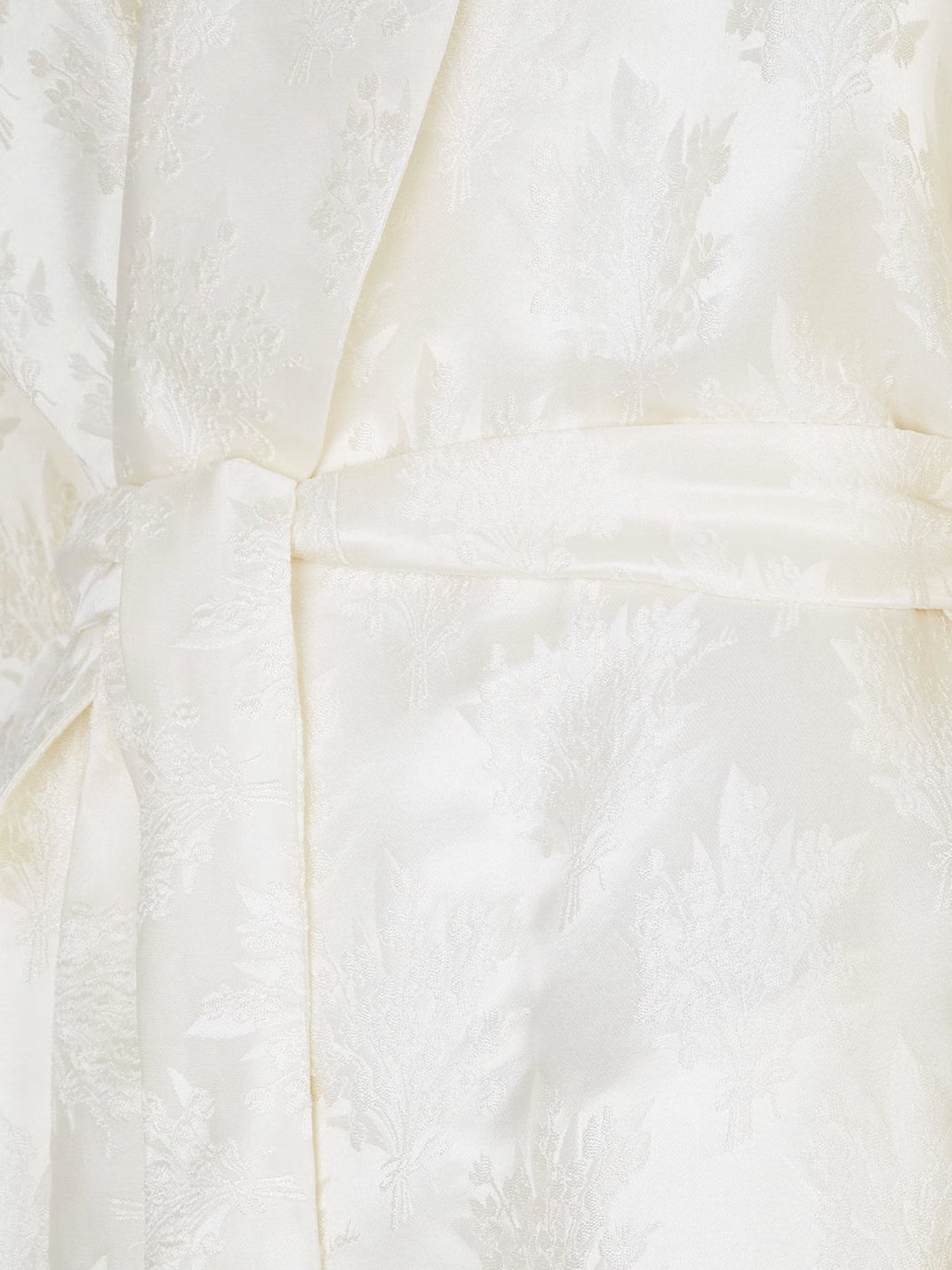 Fendi Jacquard Silk Blazer With Floral Motif