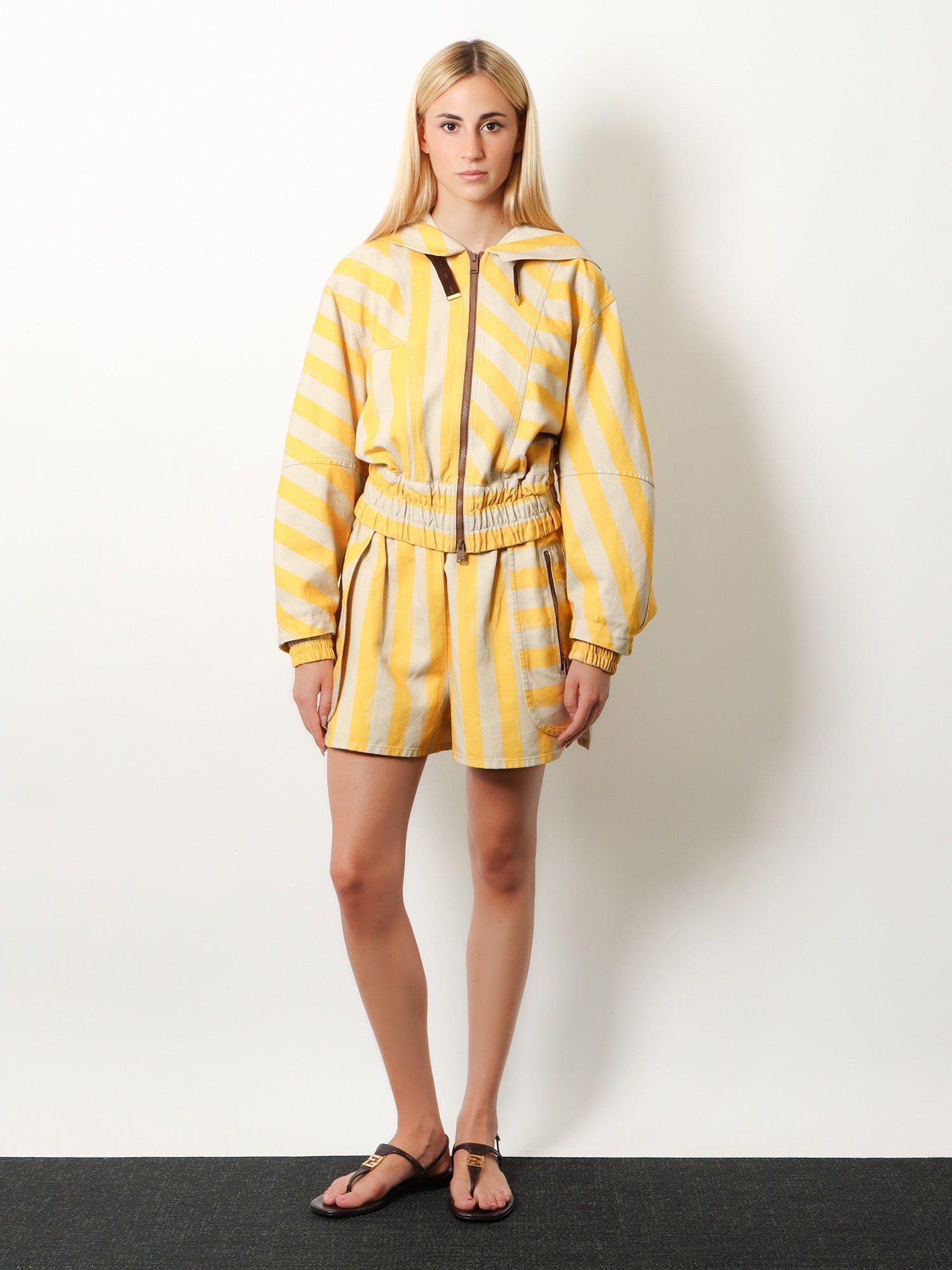 Fendi Cotton And Linen Jacket