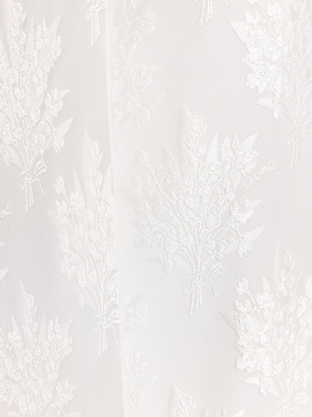 Fendi Jacquard Silk Trousers With Floral Motif