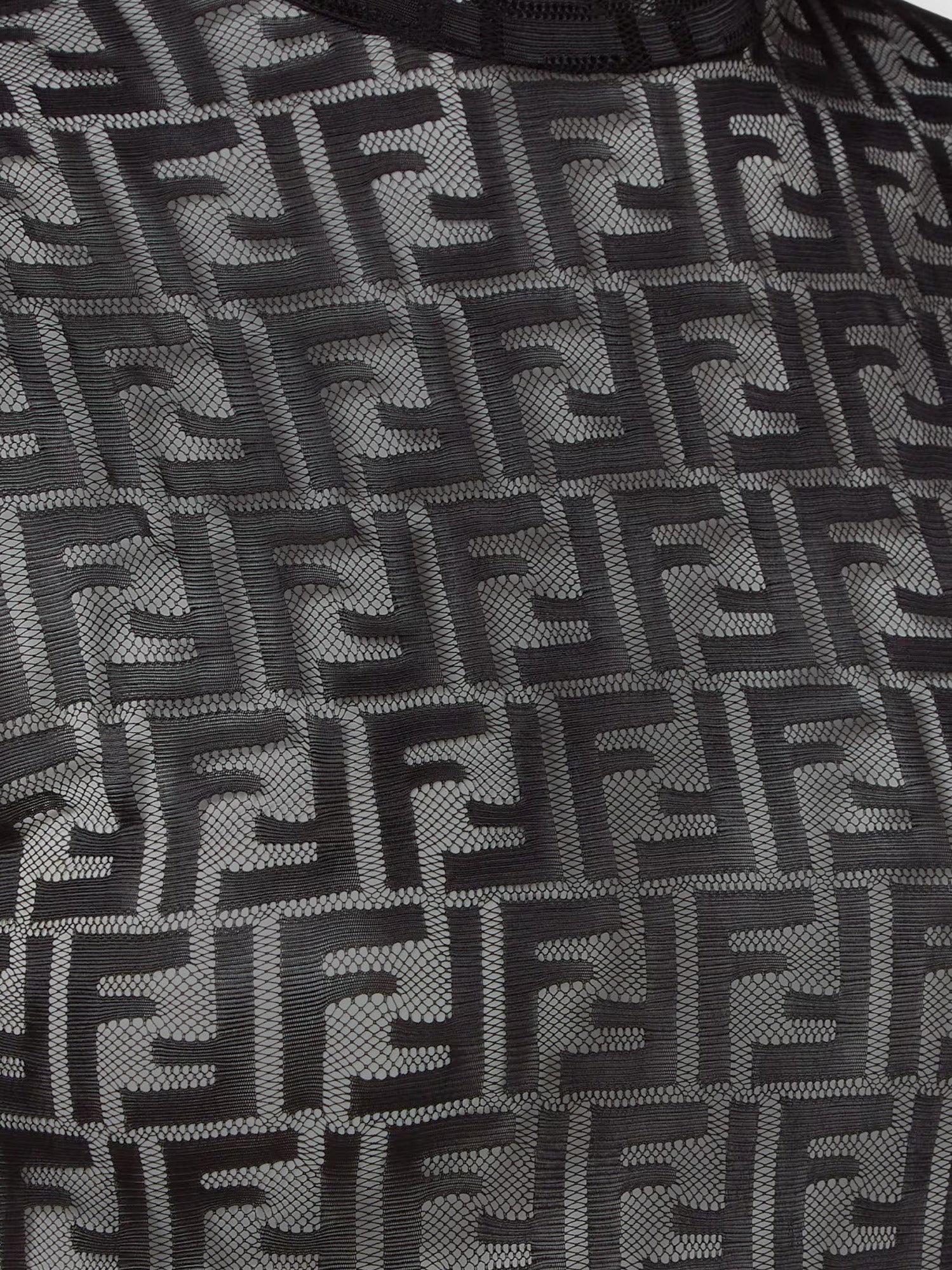 Fendi Ff Embroidered Jersey Top