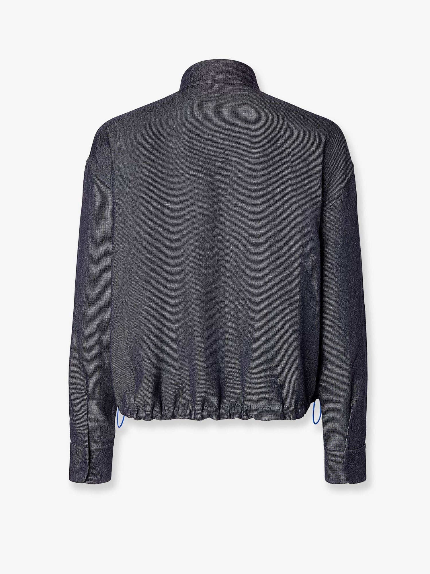 Fendi Reversible Denim Jacket With Embroidered Ff Logo