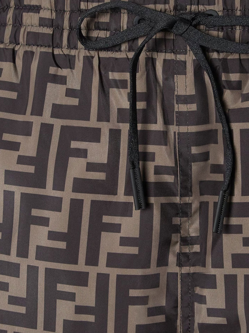 Fendi Ff Nylon Swim Trunks