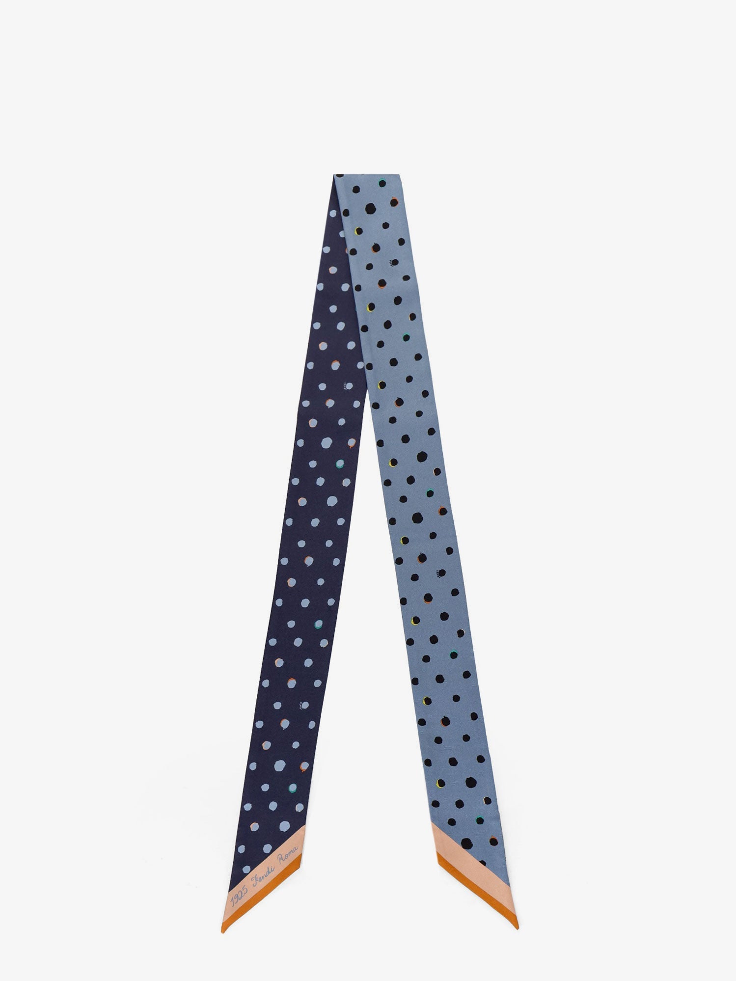 Fendi Silk Wrappy Bandeau With Falena Dots