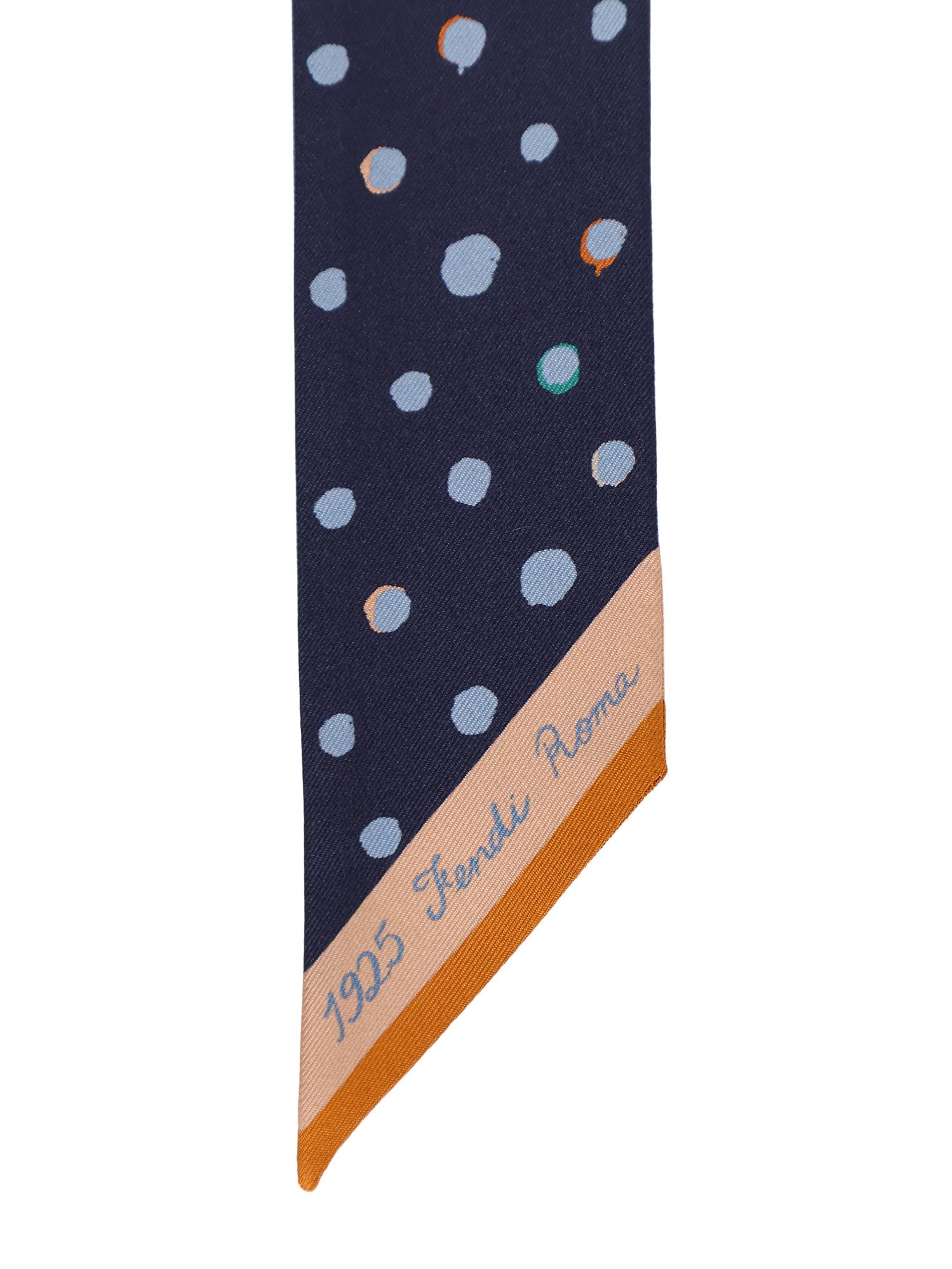 Fendi Silk Wrappy Bandeau With Falena Dots