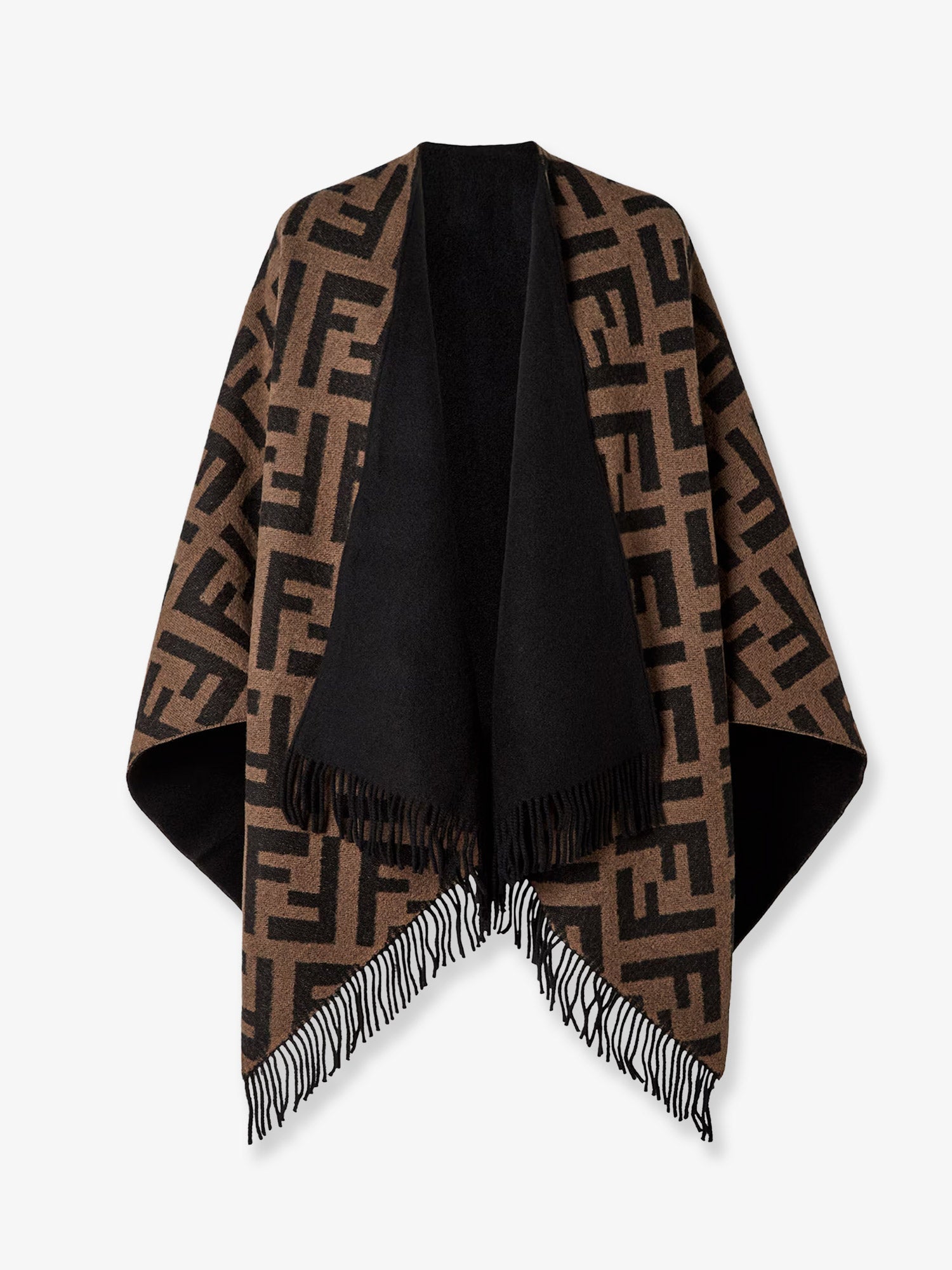 Fendi Cashmere And Wool Poncho