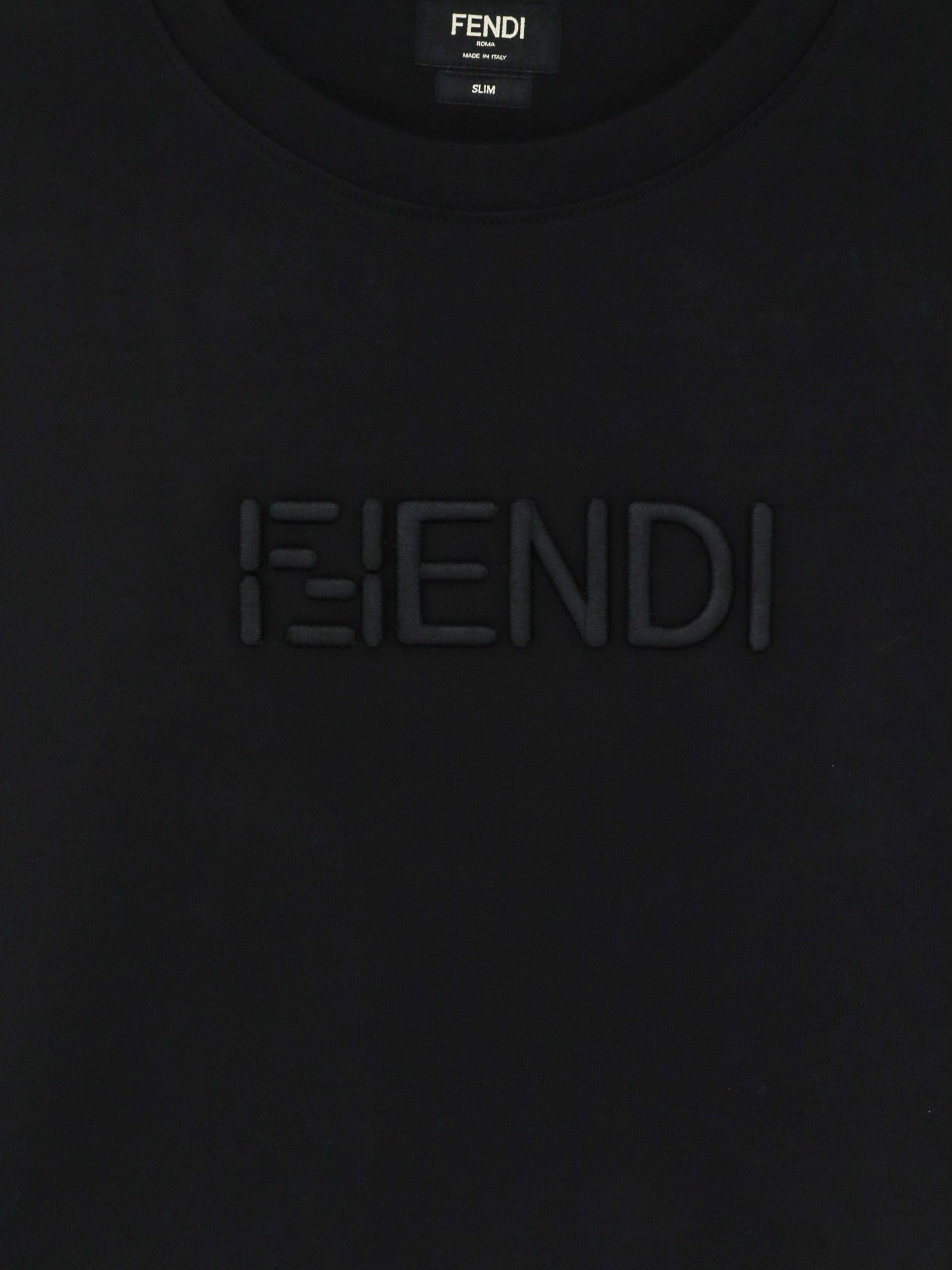 Fendi Slim Fit Cotton T-shirt