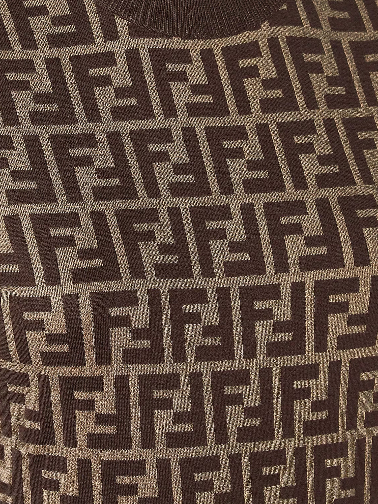 Fendi Ff Cotton Blend Dress