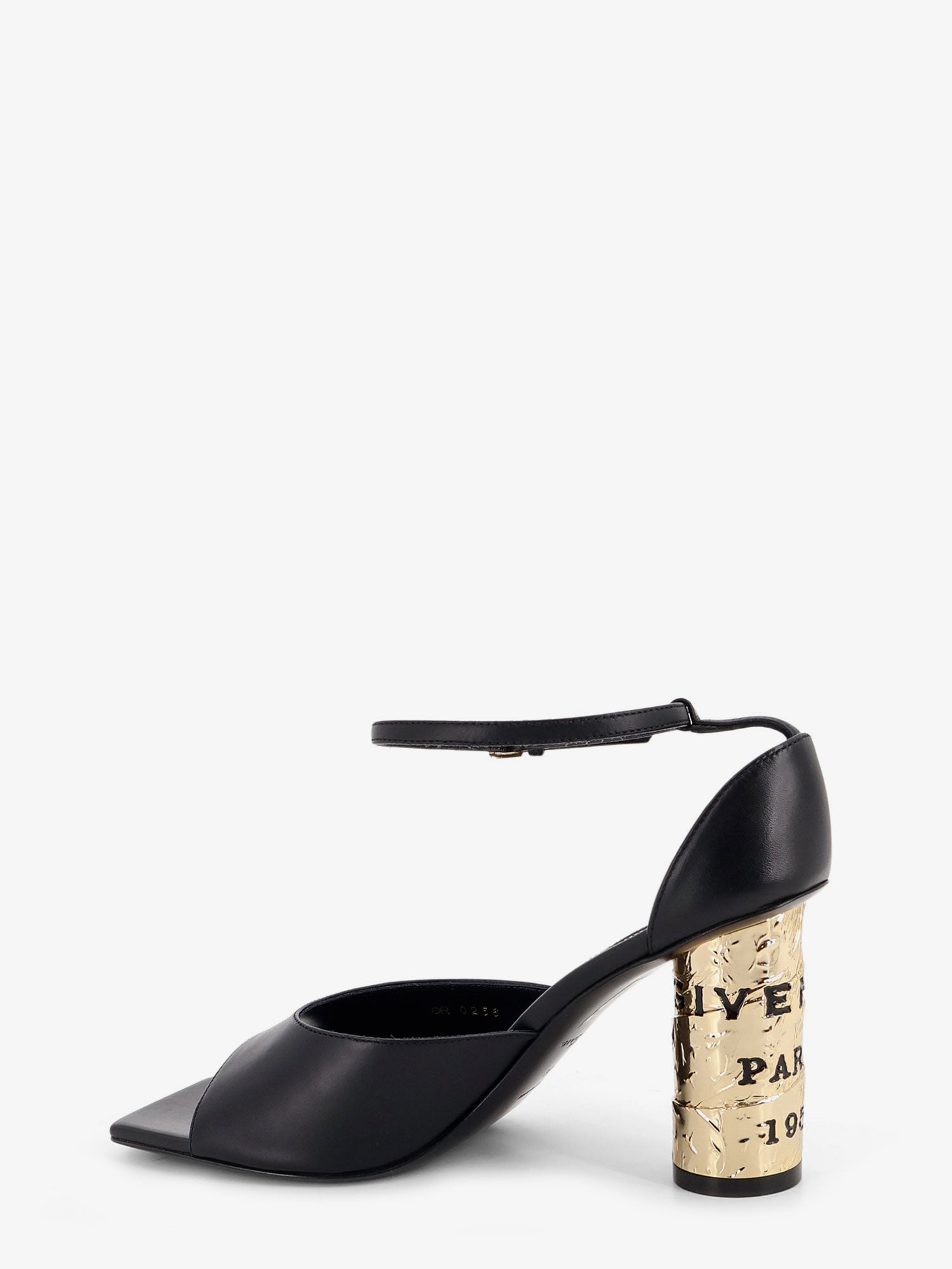 Givenchy Leather Sandals With Tape Heel