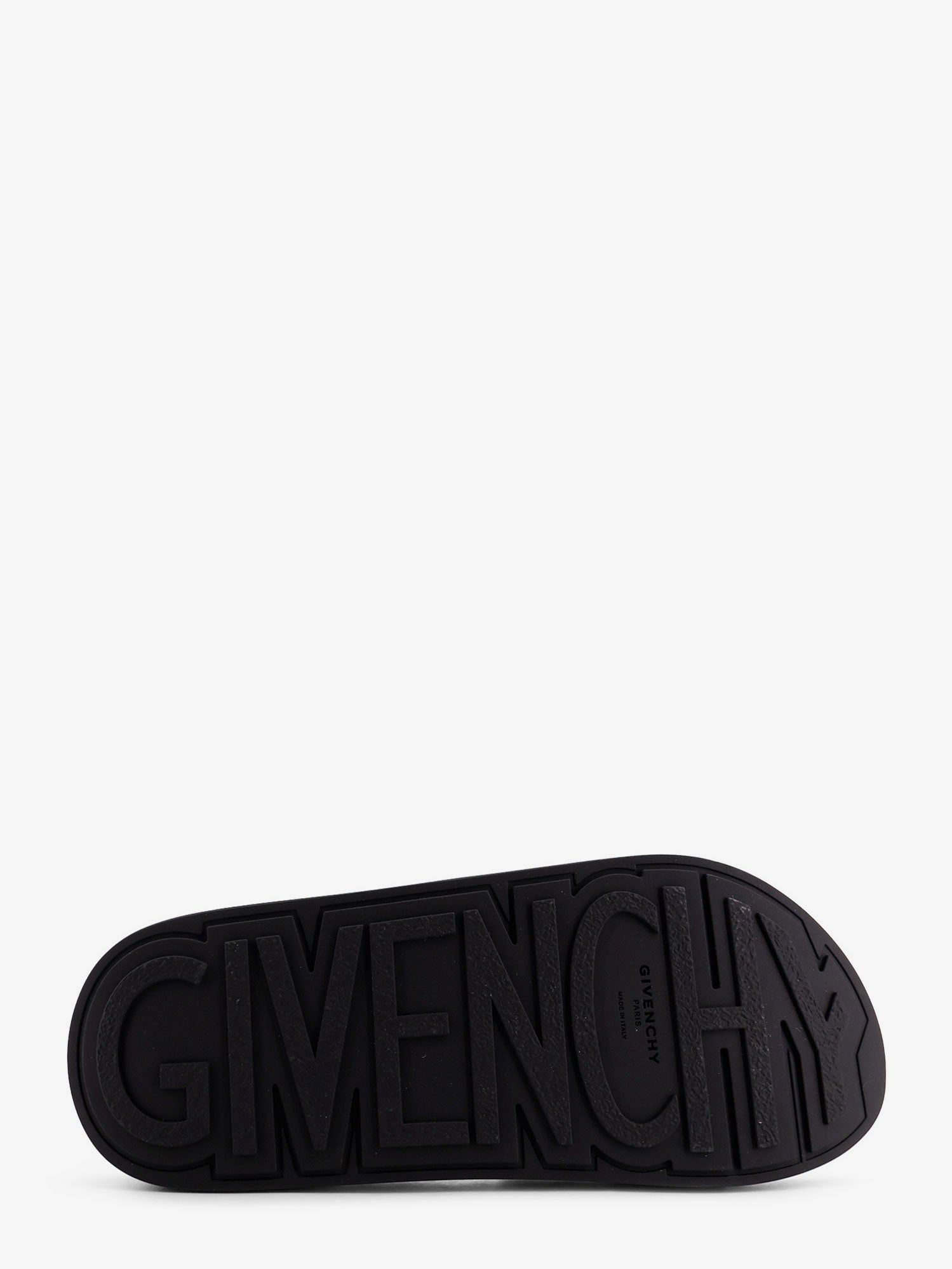 Givenchy Rubber Slide With Logo Lettering Patch