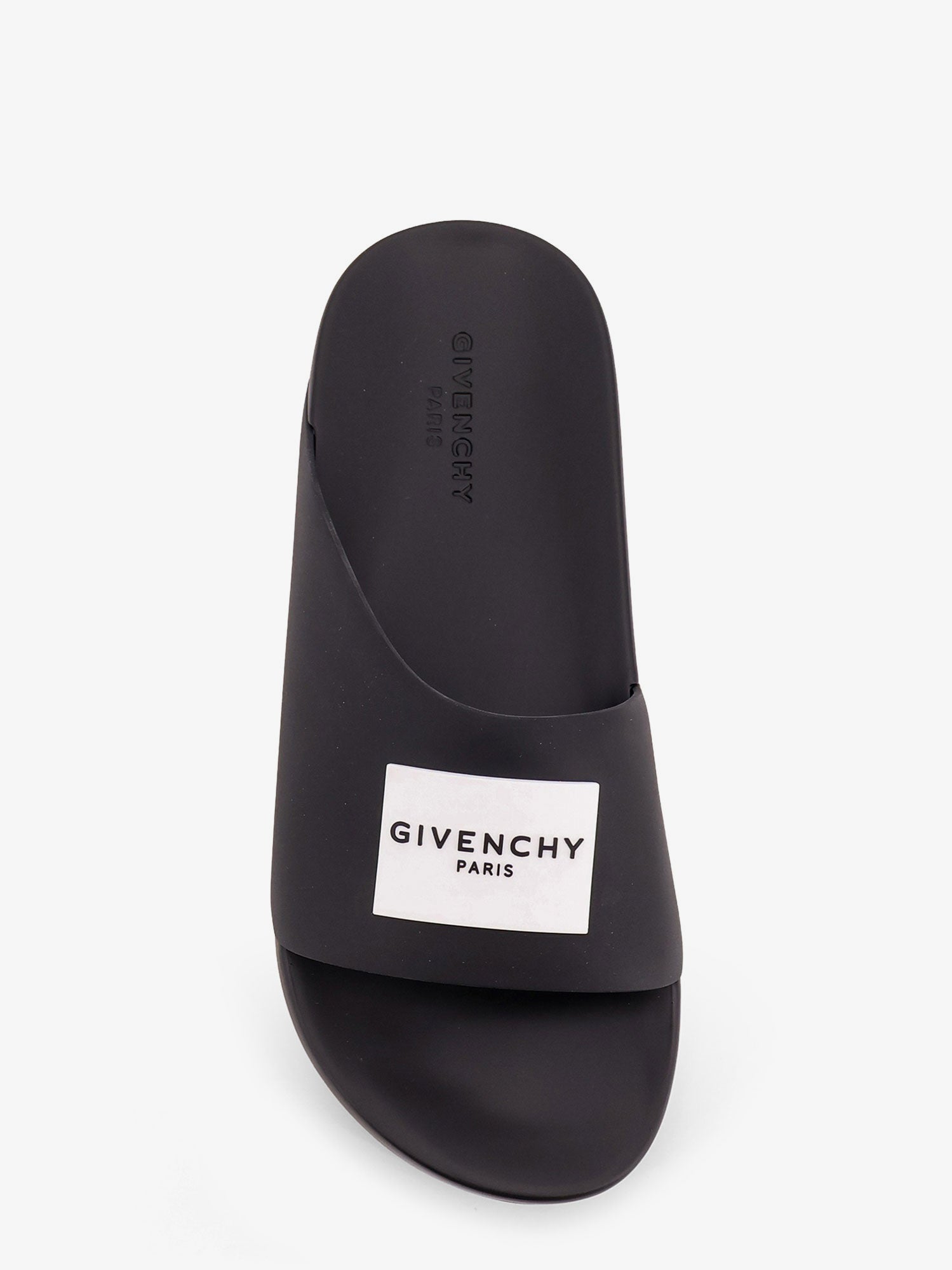 Givenchy Rubber Slide With Logo Lettering Patch