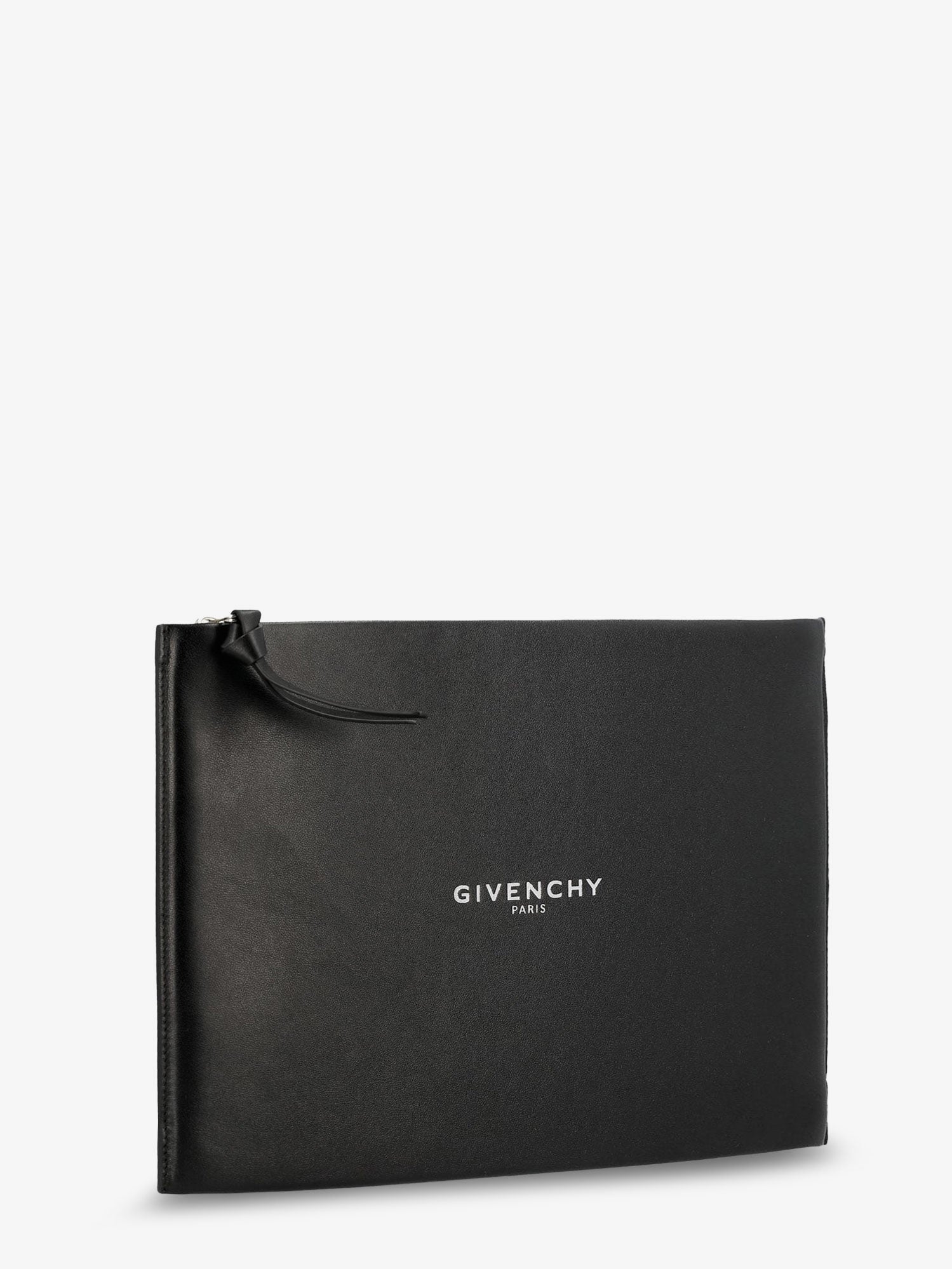 Givenchy Leather Clutch Bag With Lettering Logo On The Front