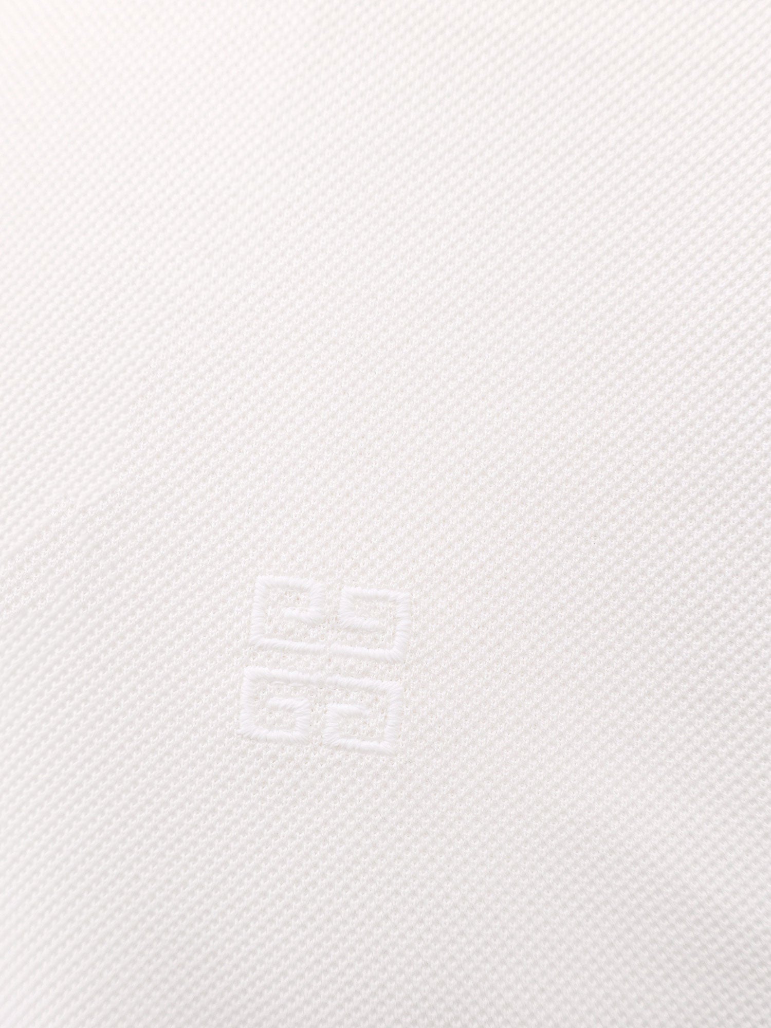 Givenchy Piqué Cotton Polo Shirt With 4g Embroidery