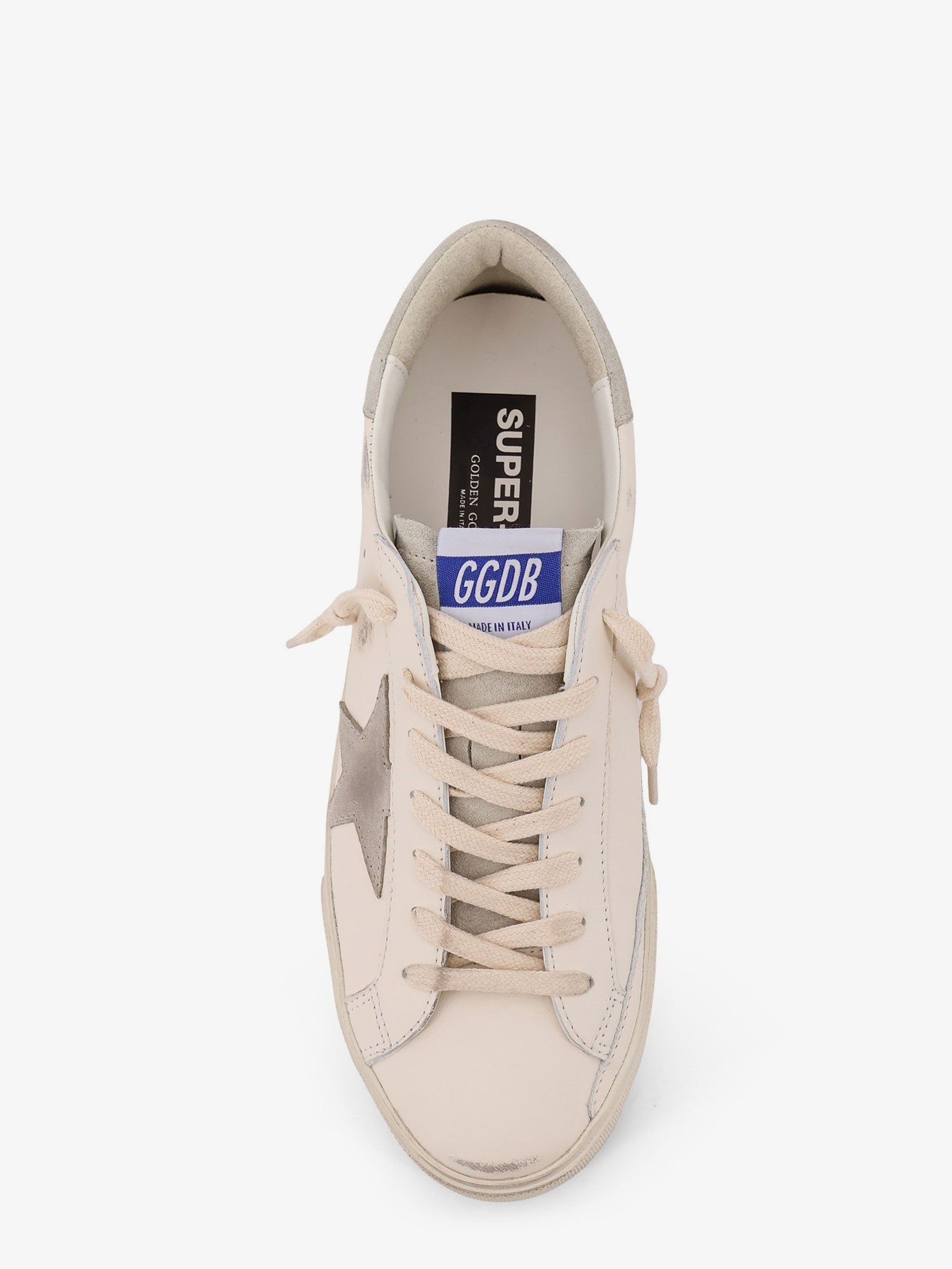 Golden Goose Super Star Leather Sneakers With Side Logo