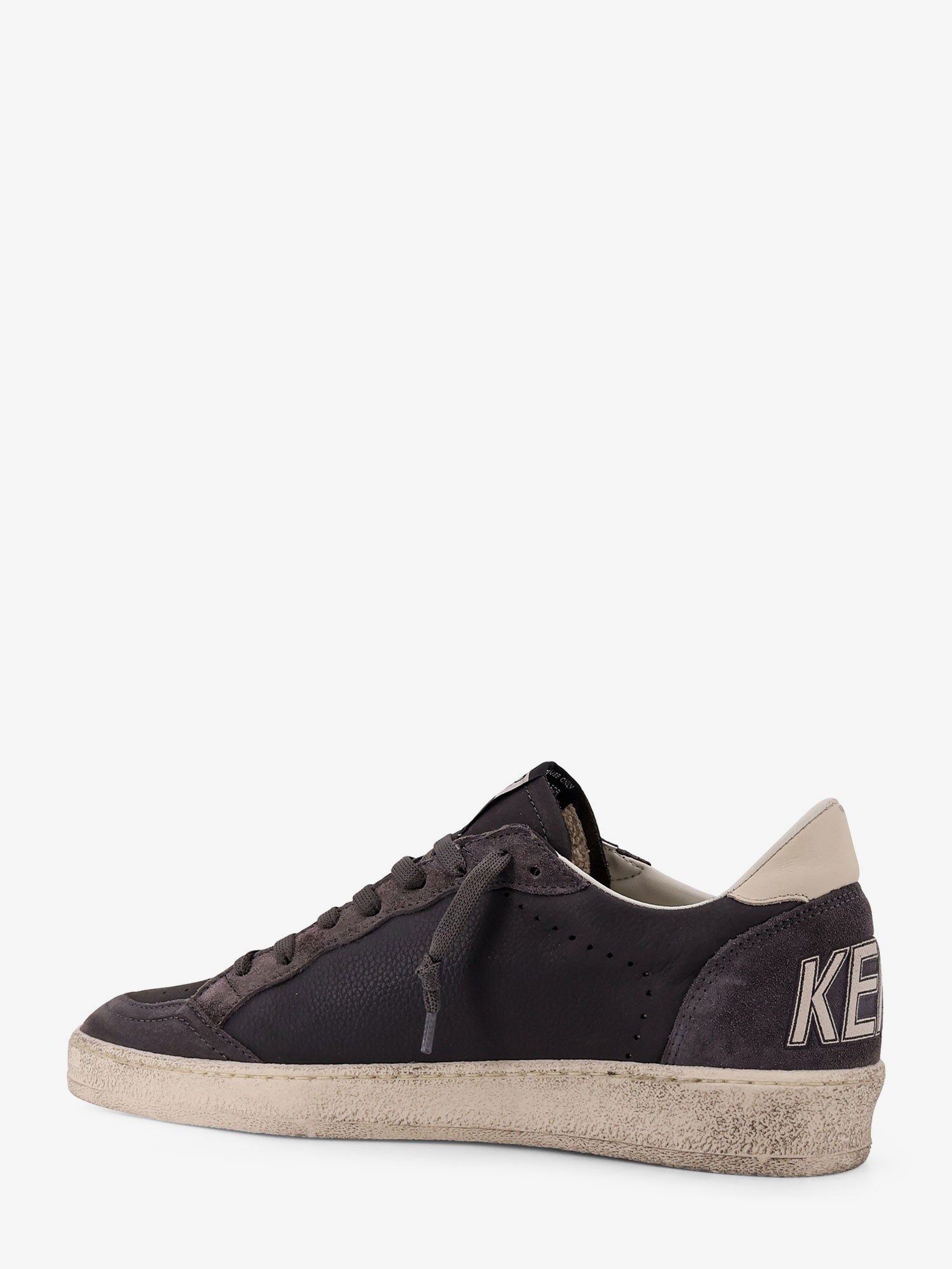 Golden Goose Ball Star Leather Sneakers With Side Logo