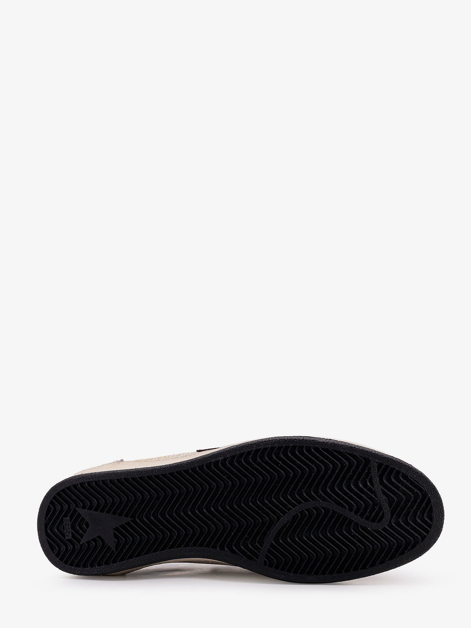 Golden Goose Ballstar Leather Sneakers With Suede Inserts