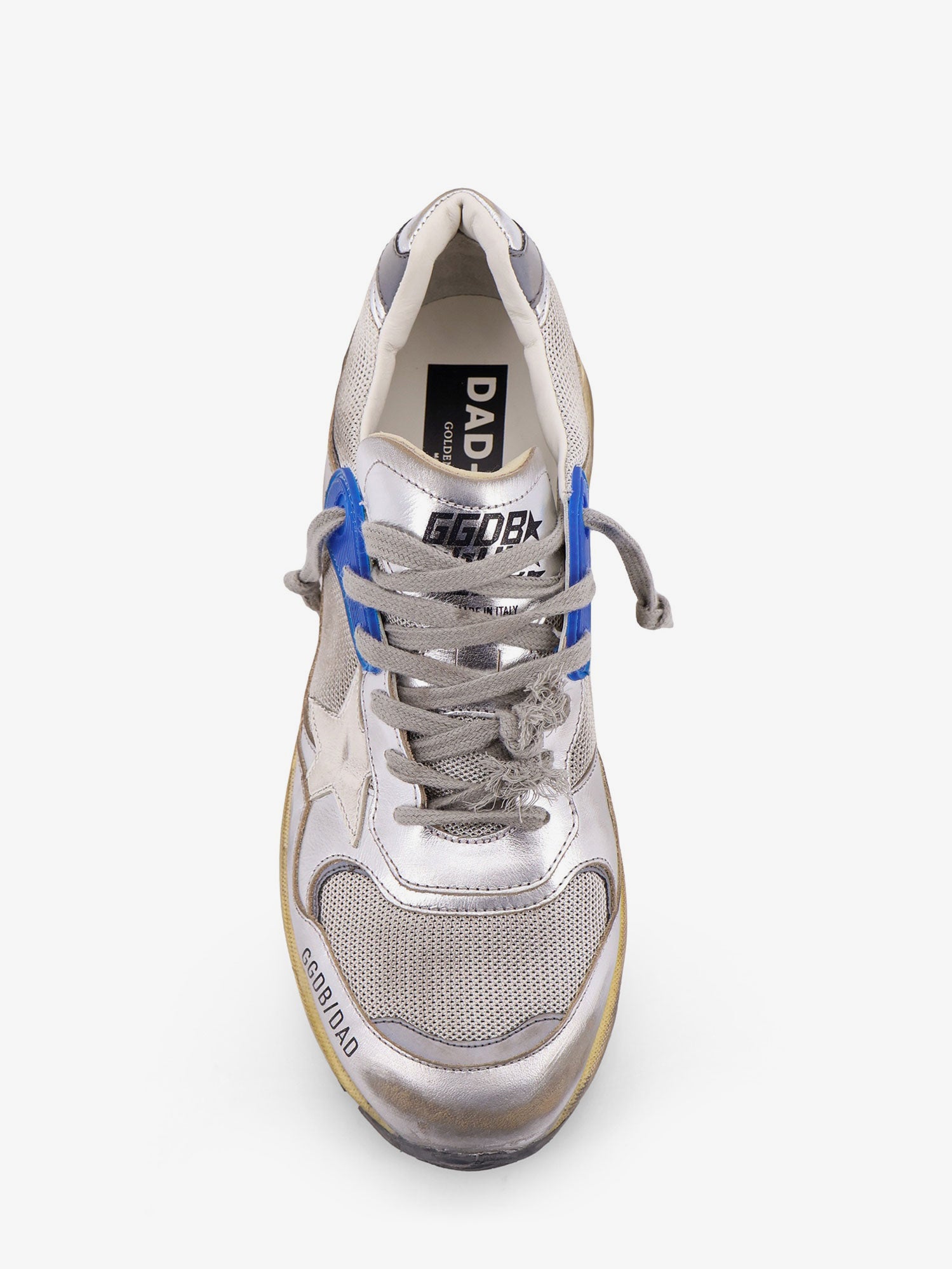 Golden Goose Mesh And Leather Sneakers With Side Logo