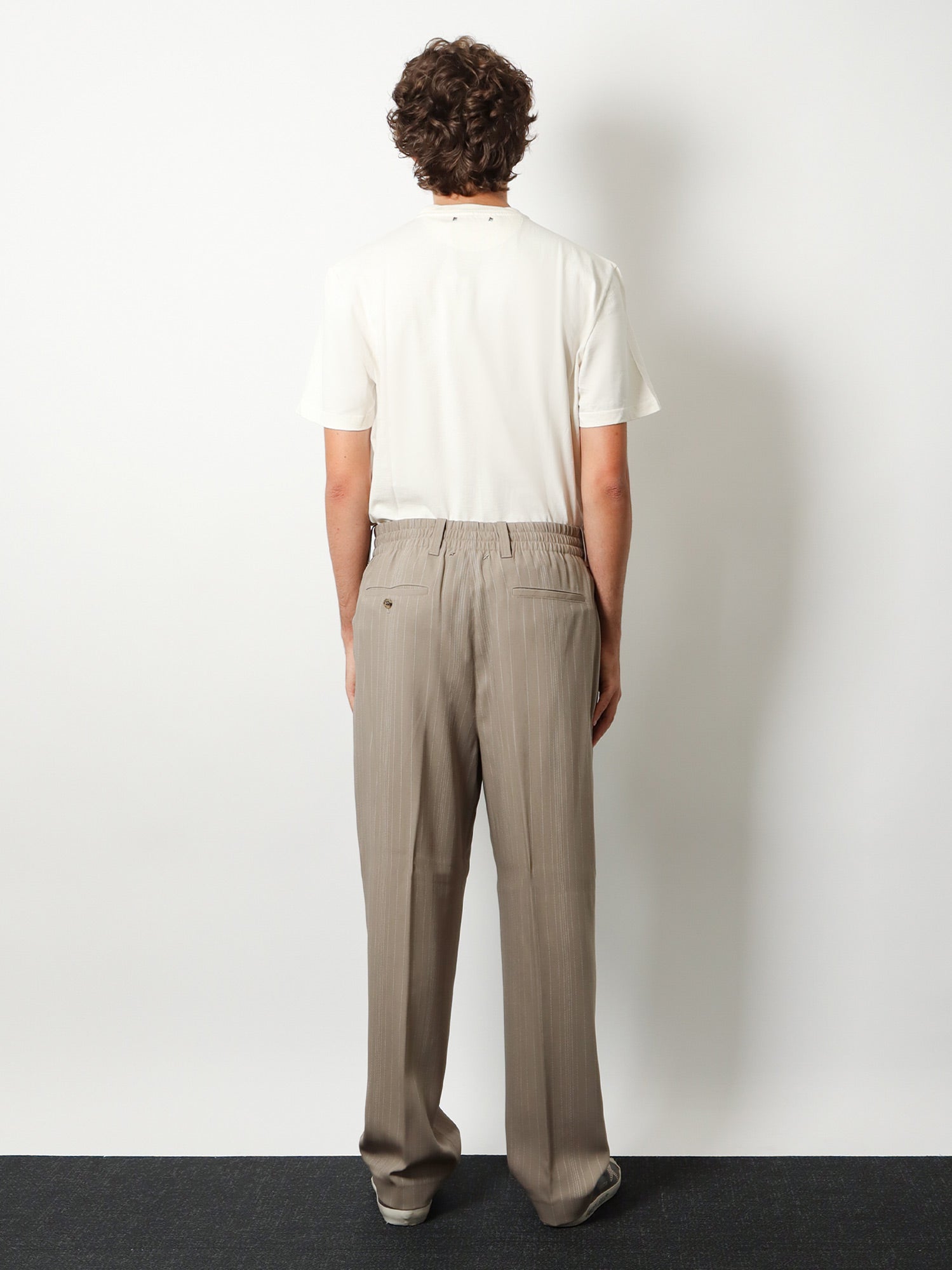 Golden Goose Wool Blend Trousers With Pinstripe Pattern