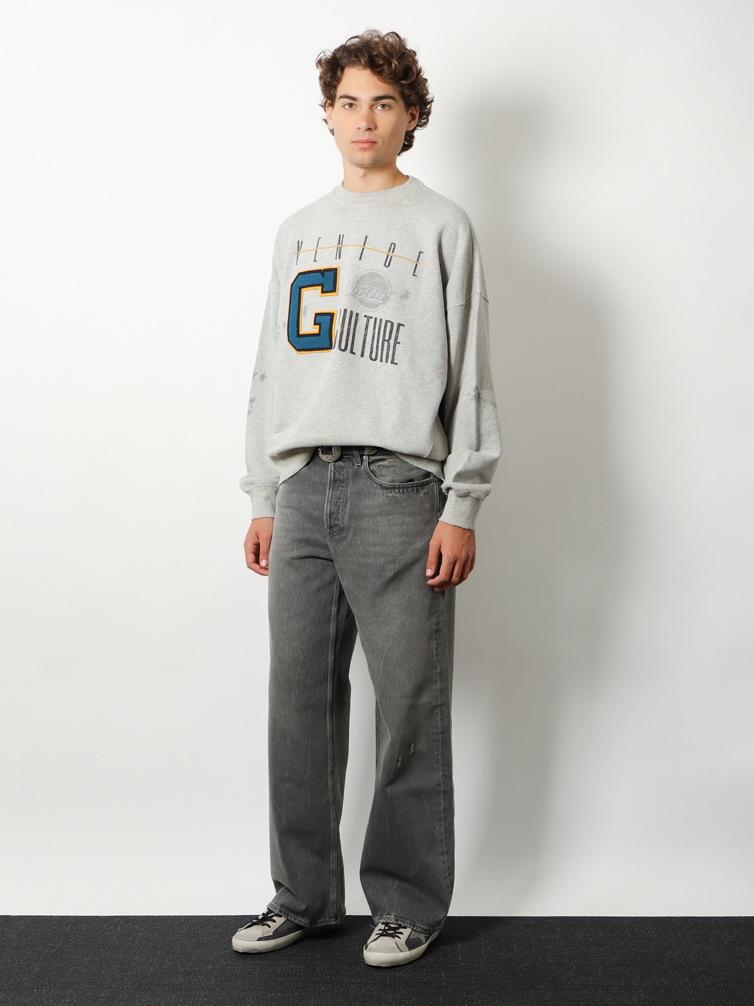 Golden Goose Cotton Sweatshirt With Print On The Front