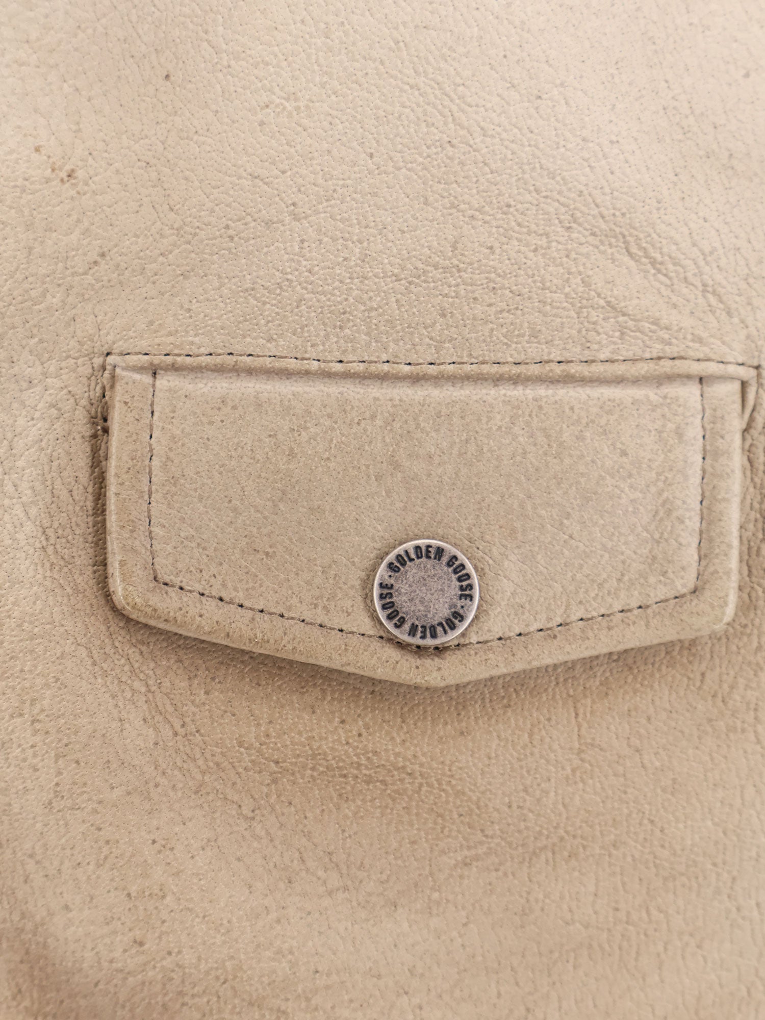 Golden Goose Phoebe Over Leather Jacket