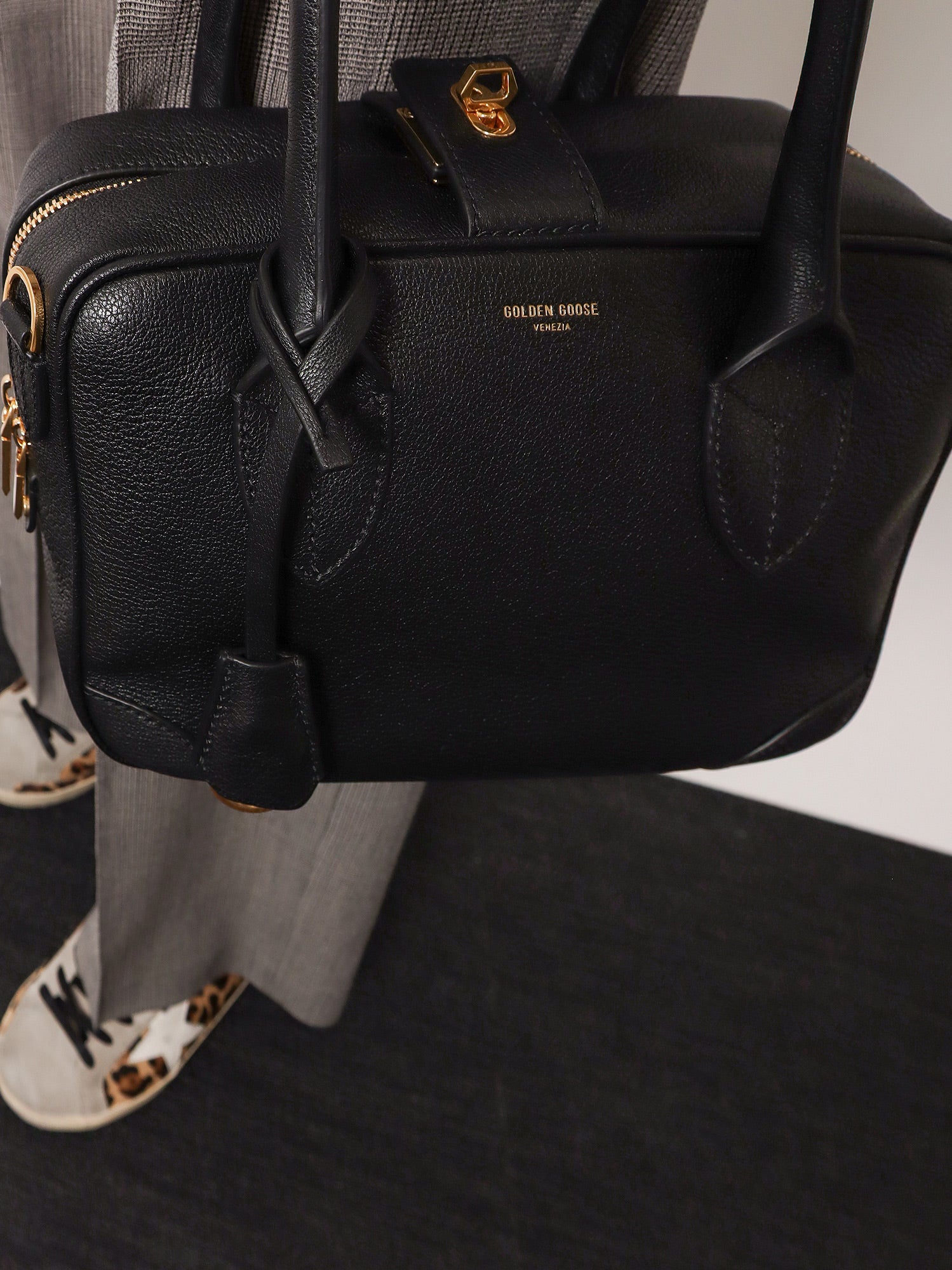 Golden Goose Vita Bag Leather Crossbody Bag