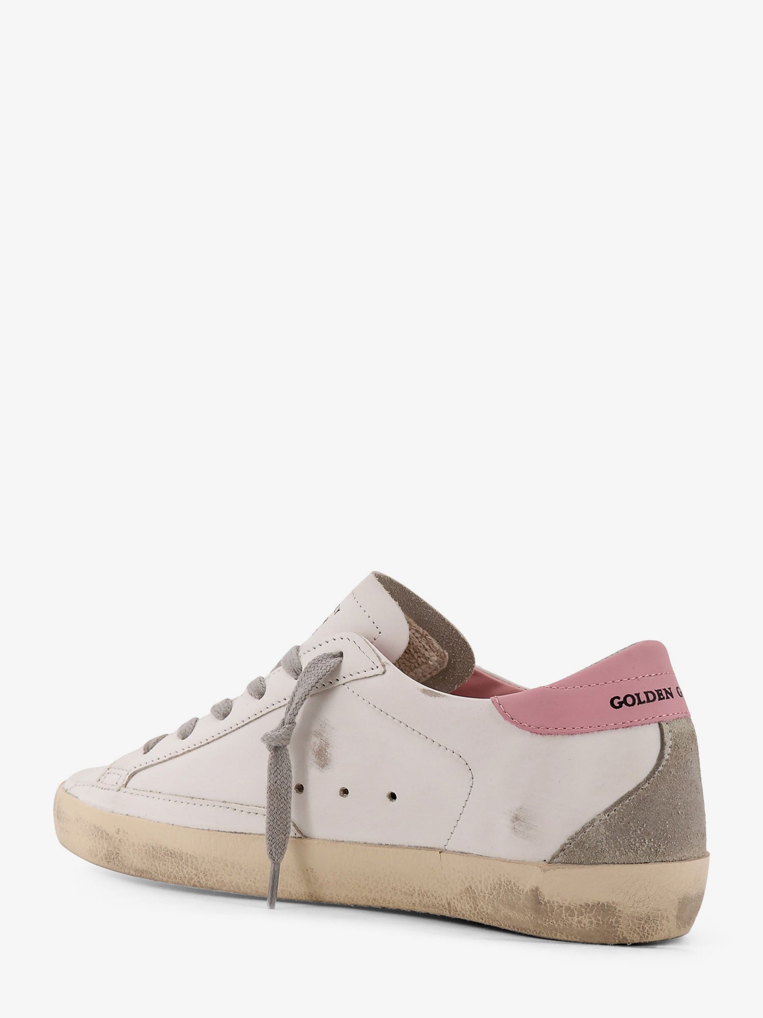 Golden Goose Super Star Leather Sneakers With Side Logo