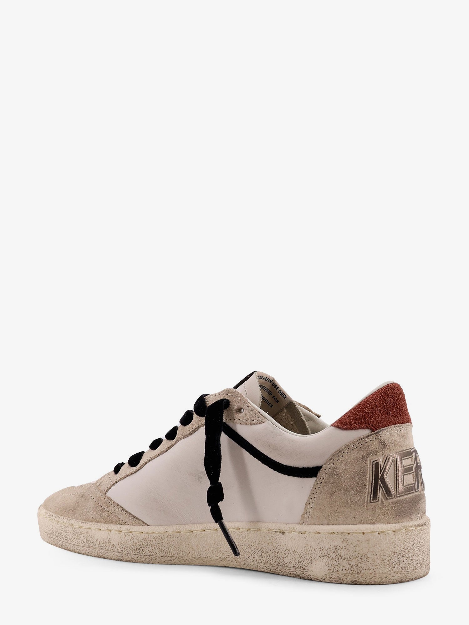Golden Goose Ball Star With Padded Collar Leather Sneakers
