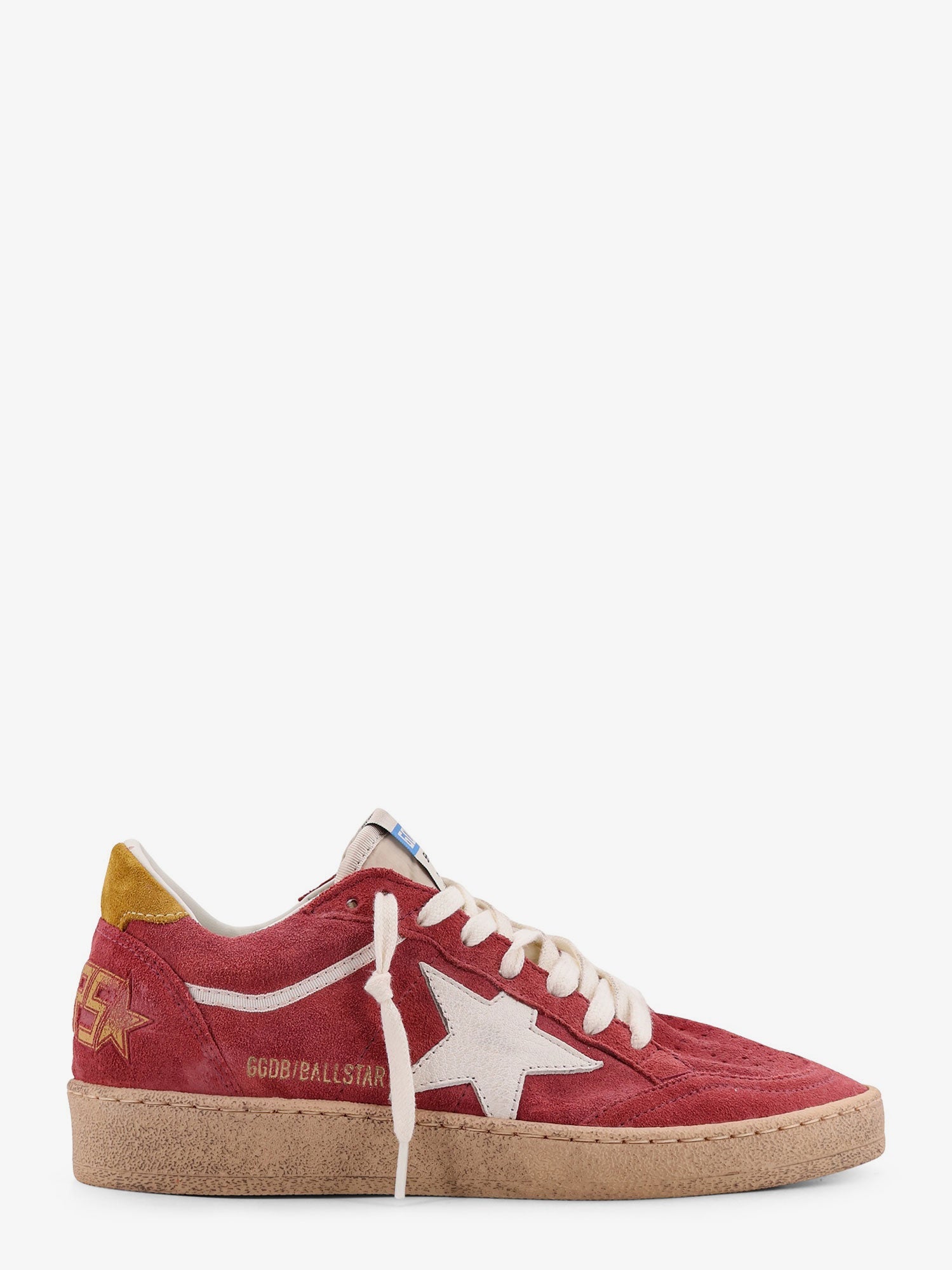 Golden Goose Ballstar Suede Sneakers With Side Logo