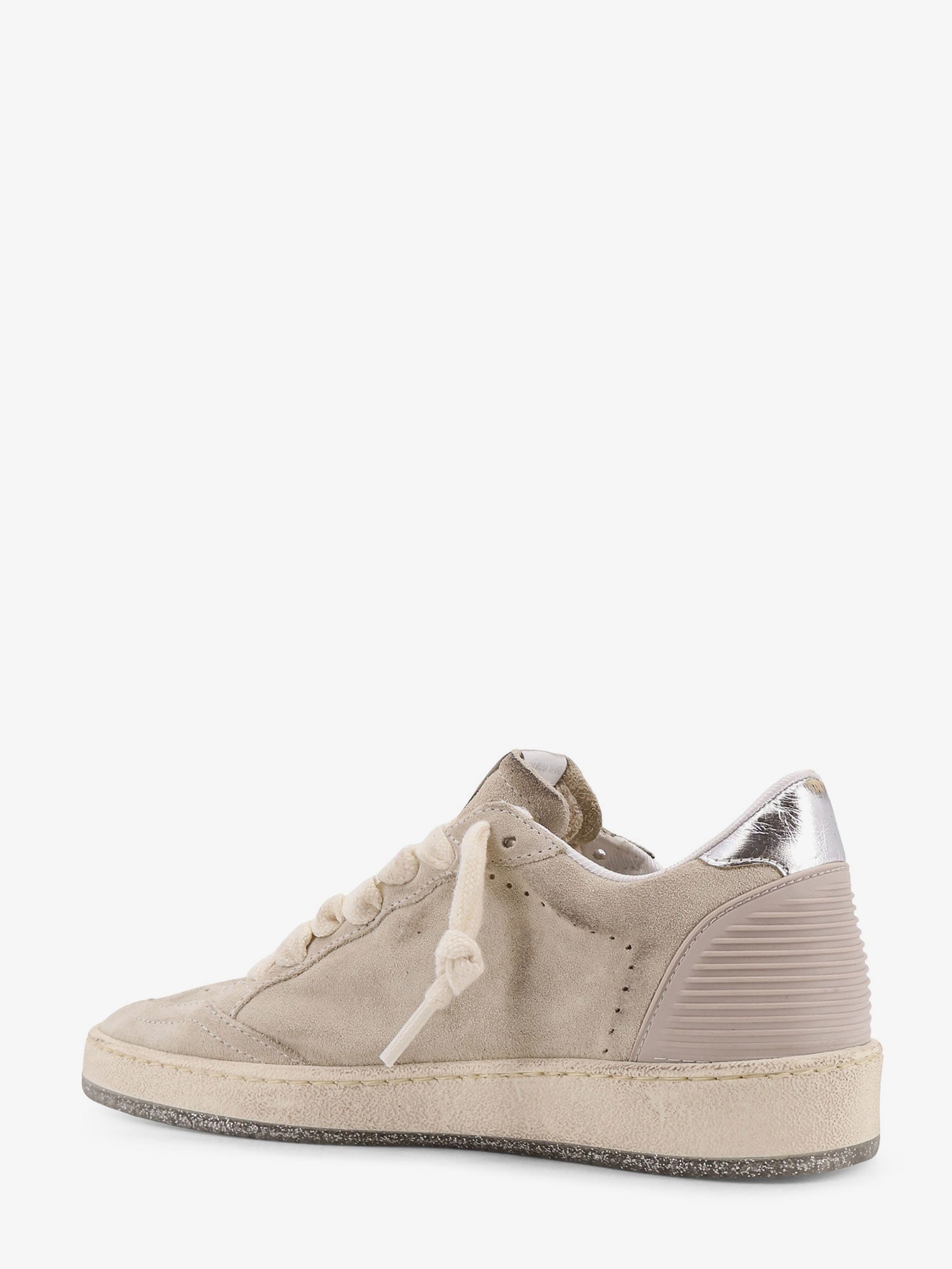 Golden Goose Ballstar Suede Sneakers With Logo Patch On The Side