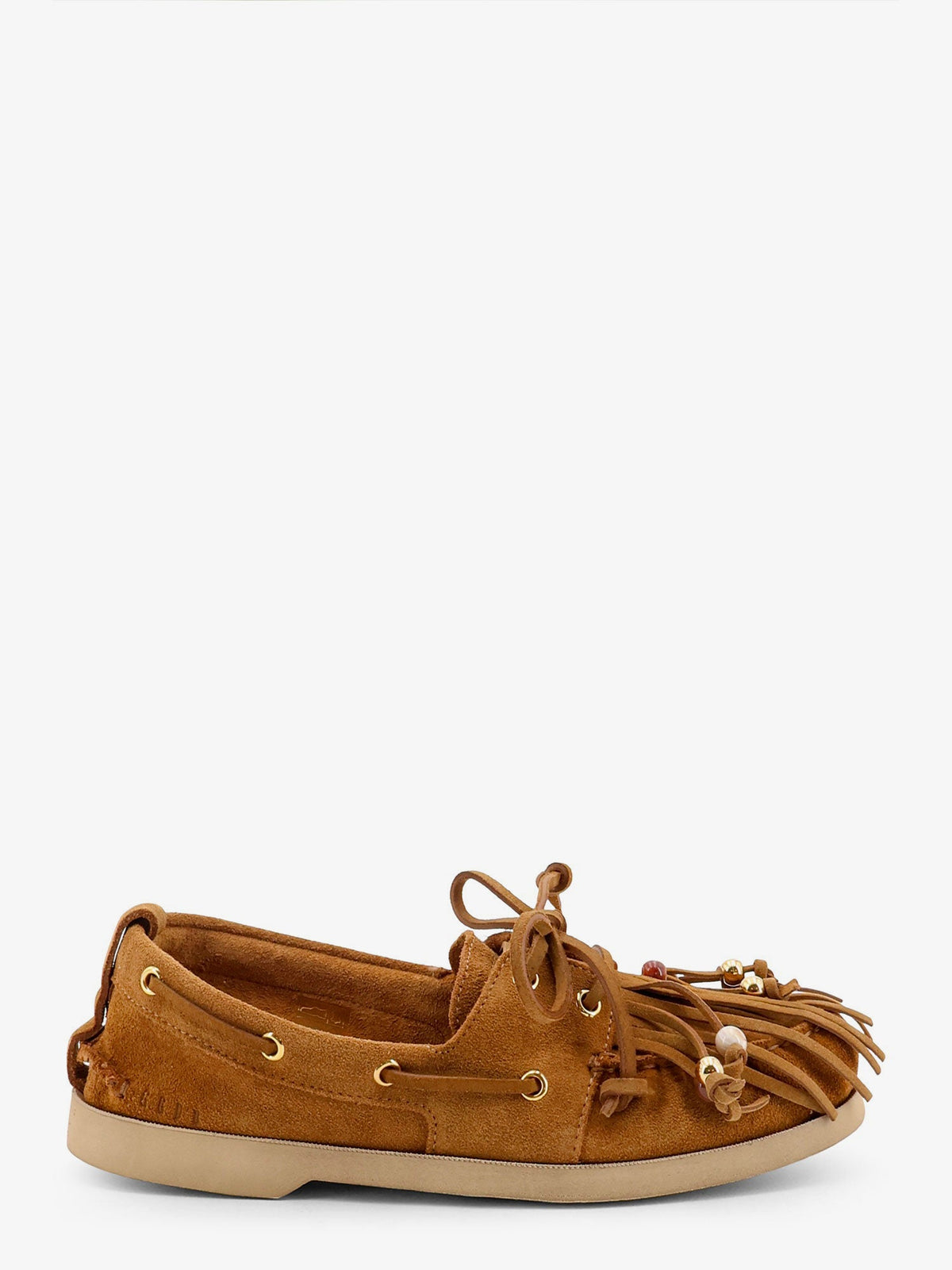 Golden Goose Cruise With Fringes Suede Loafers