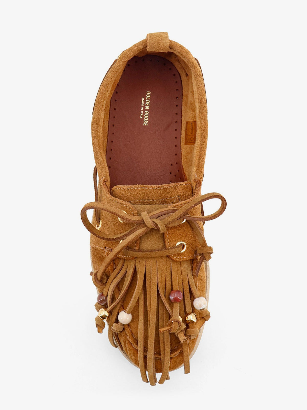 Golden Goose Cruise With Fringes Suede Loafers
