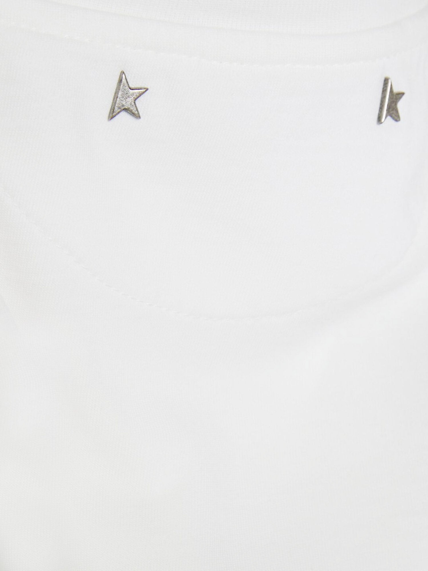 Golden Goose Cotton T-shirt With Rhinestones