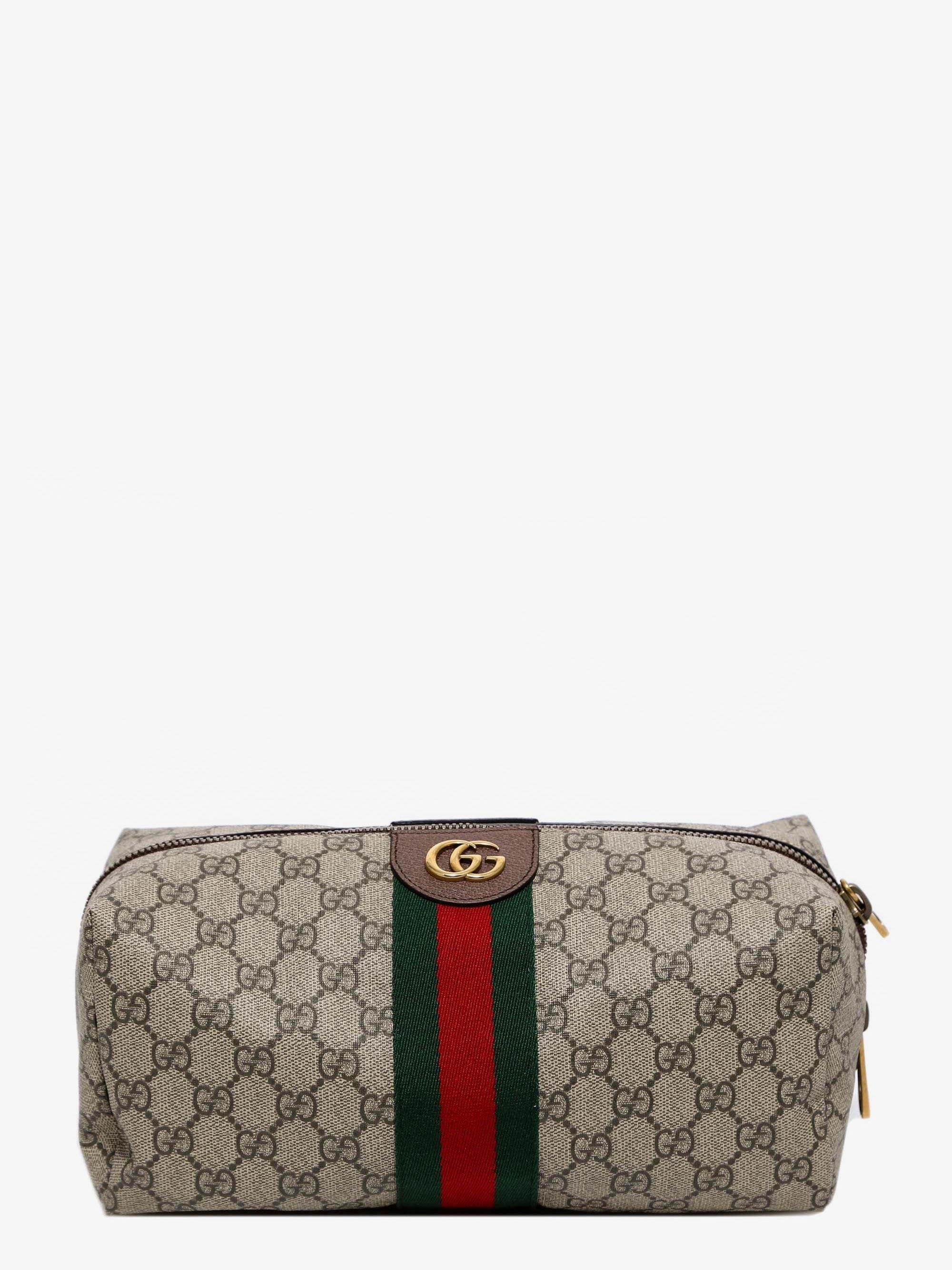 Gucci Gg Supreme Fabric Beauty Case