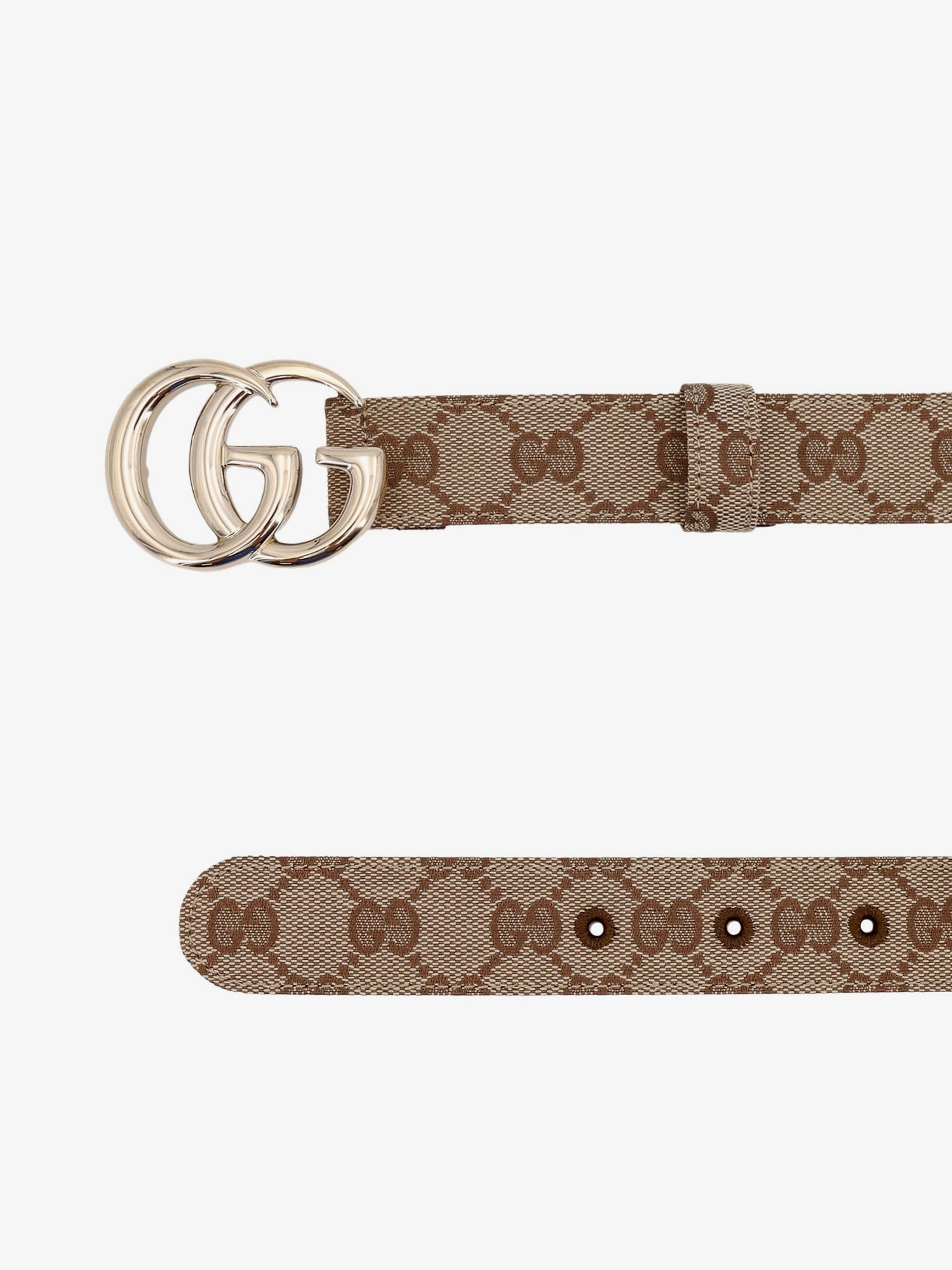 Gucci Gg Marmont Coated Canvas Belt