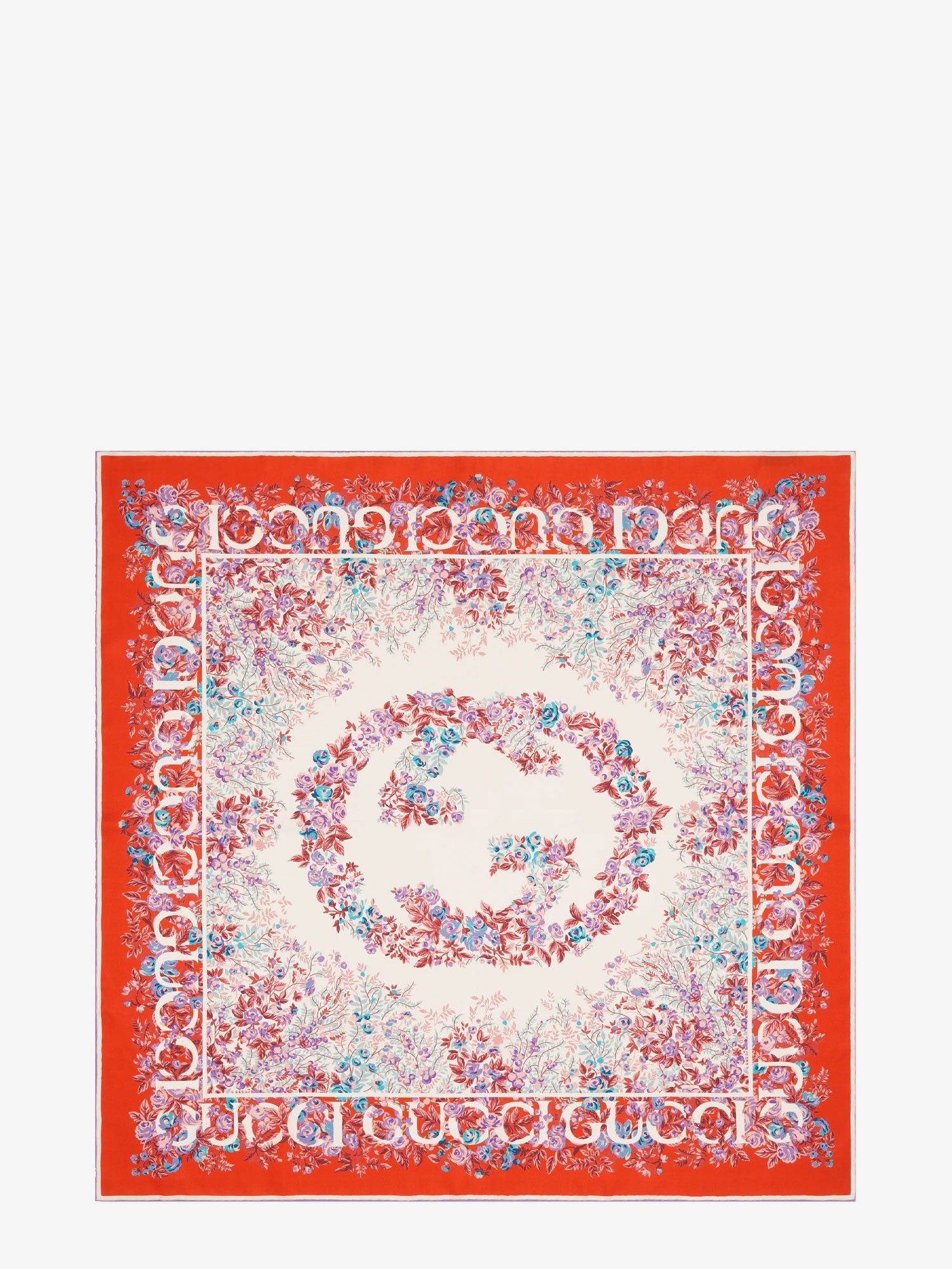 Gucci Gg Rose Silk Foulard