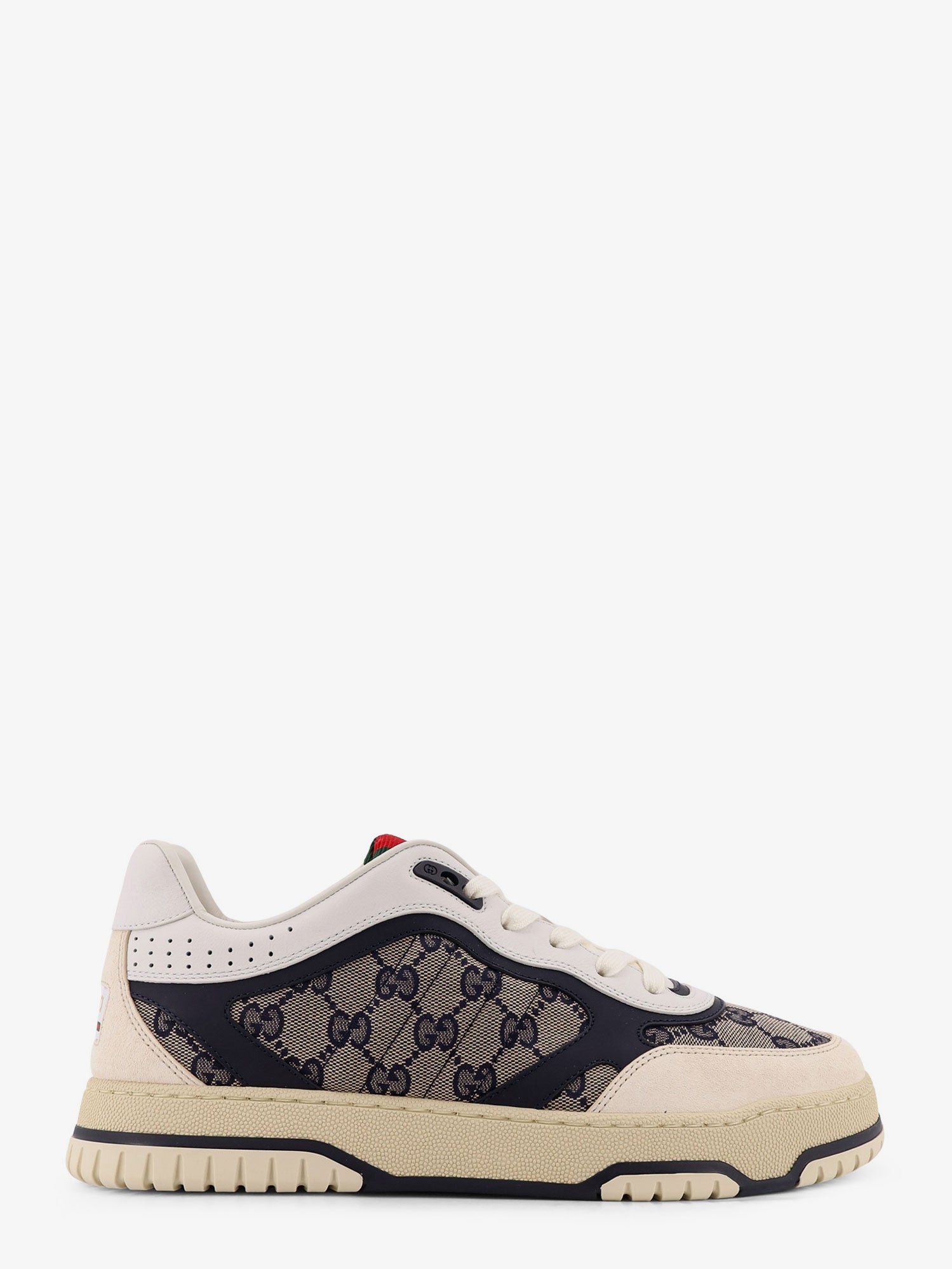 Gucci Re-web Gg Original Fabric And Suede Sneakers