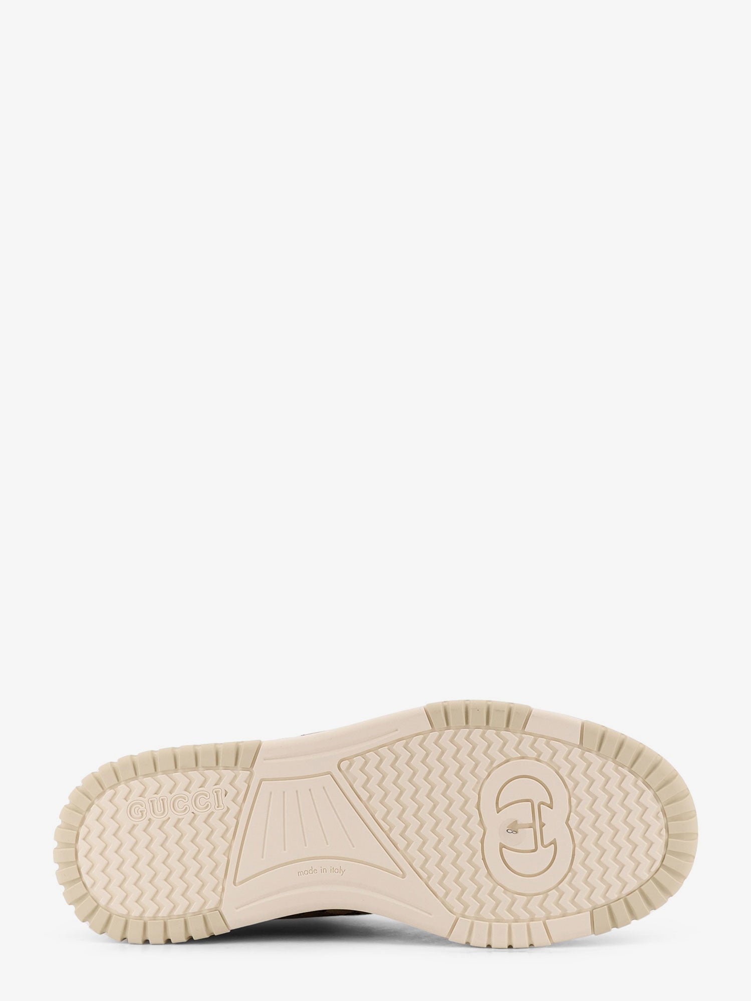 Gucci Leather And Suede Low-top Re-web Sneakers With Gg Supreme Fabric Inserts