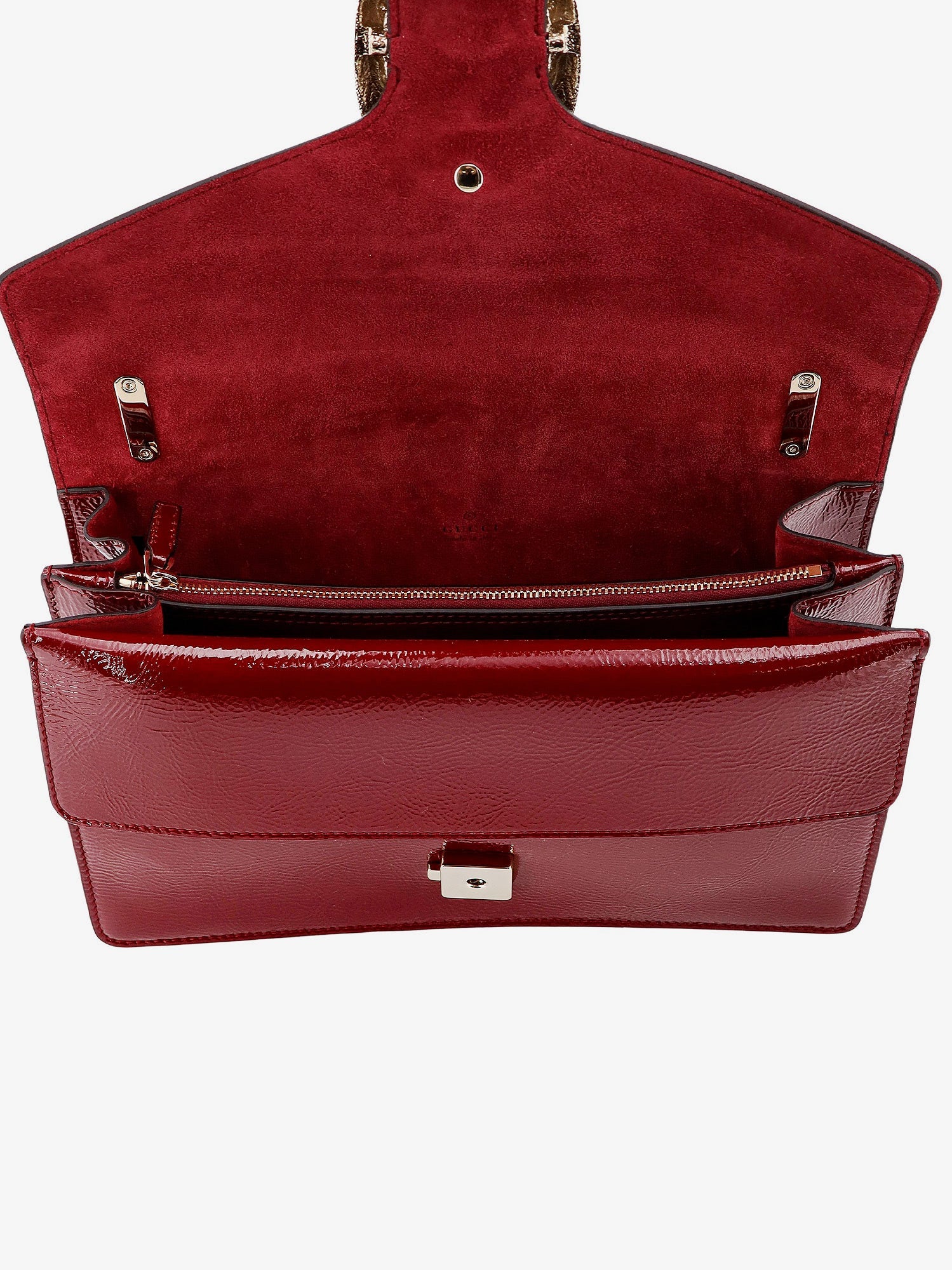 Gucci Dionysus Patent Leather Shoulder Bag