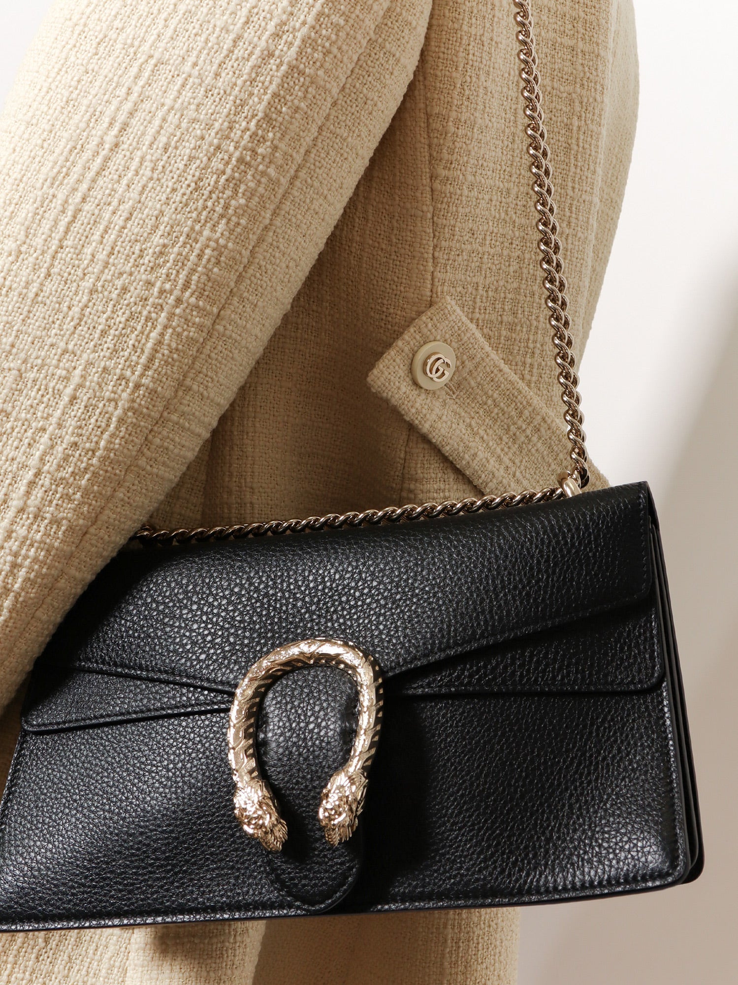 Gucci Dionysus Leather Shoulder Bag