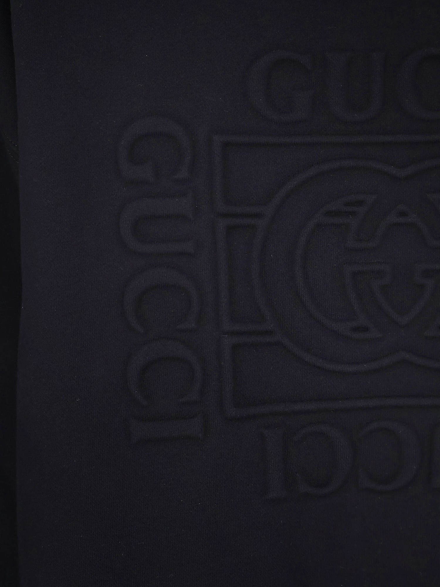 Gucci Cotton Sweatshirt With Frontal Embossed Logo
