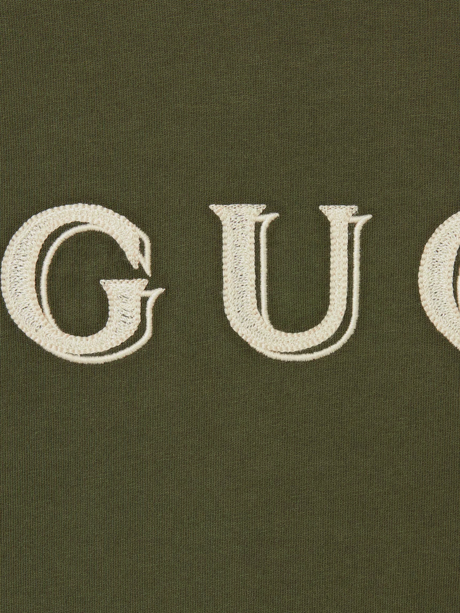 Gucci Cotton T-shirt With Gucci Embroidery On The Front