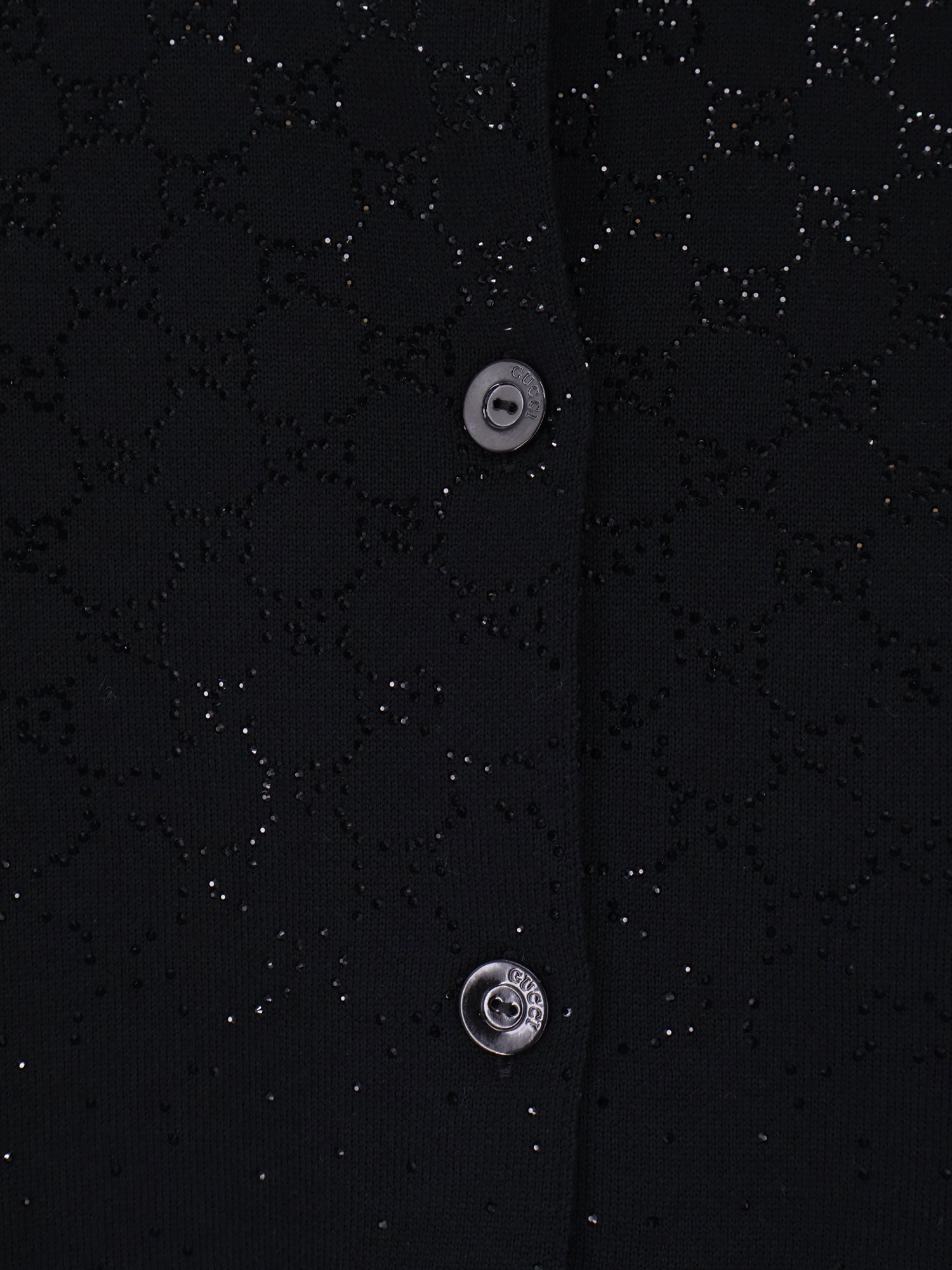 Gucci Wool And Viscose Cardigan With All-over Gg Logo