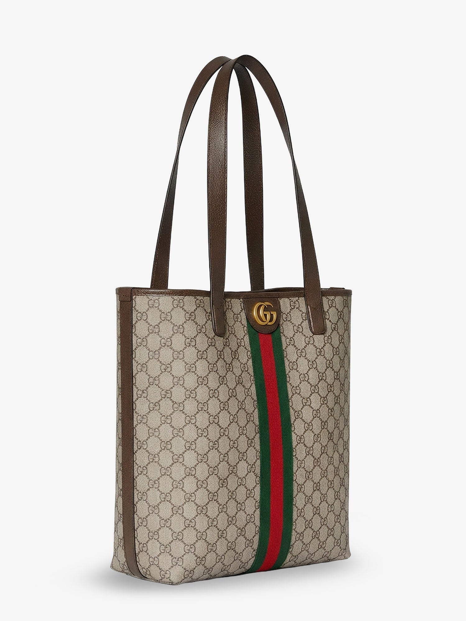 Gucci Gg Monogram Fabric Ophidia Shopping Bag