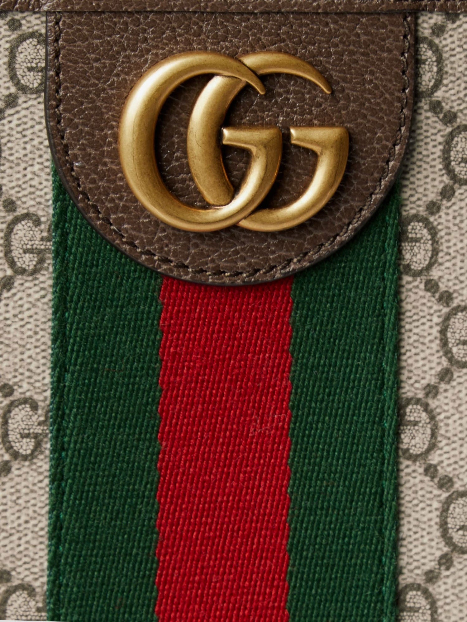 Gucci Gg Monogram Fabric Ophidia Shopping Bag