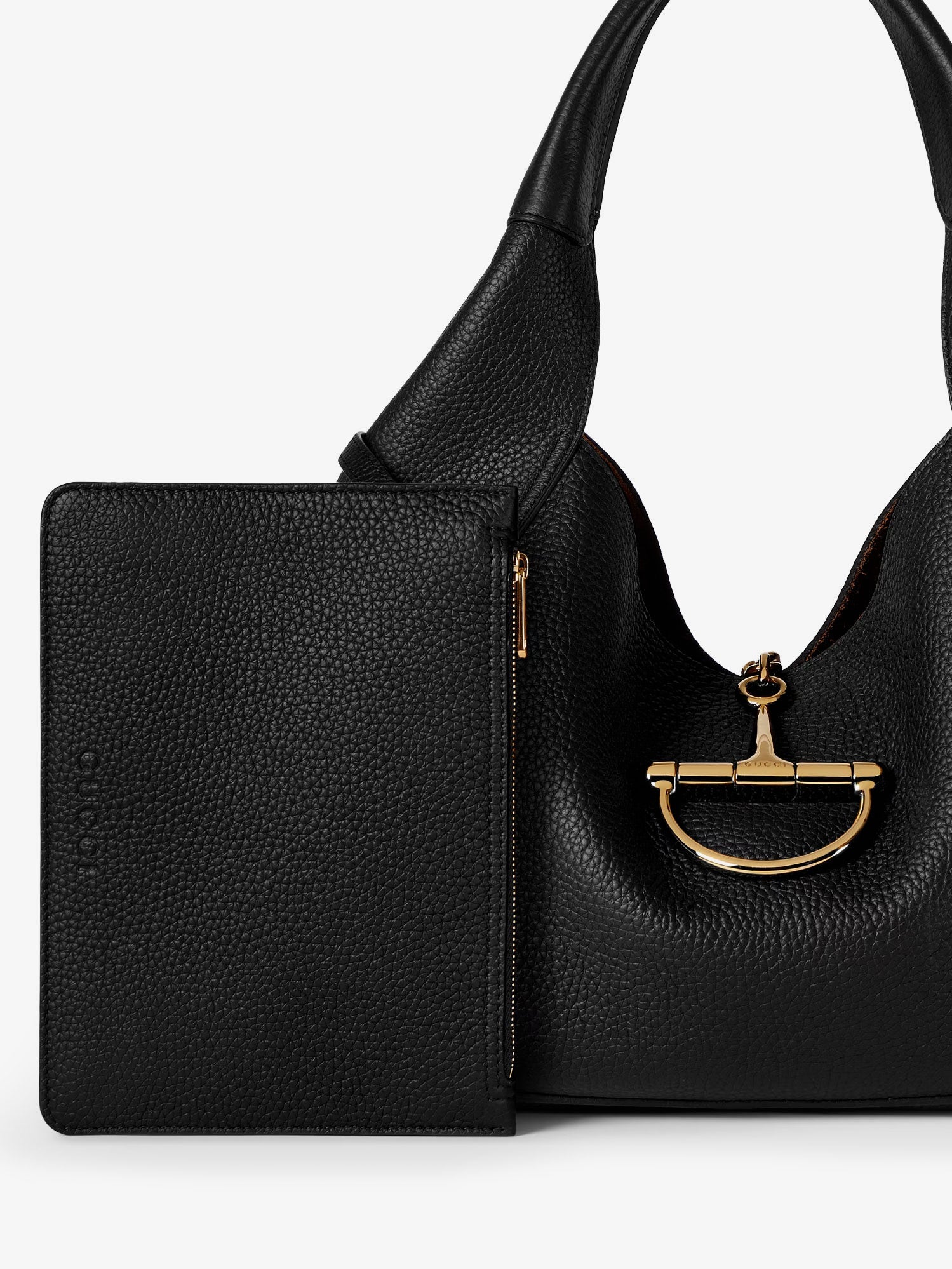 Gucci Gucci Softbit Leather Shoulder Bag