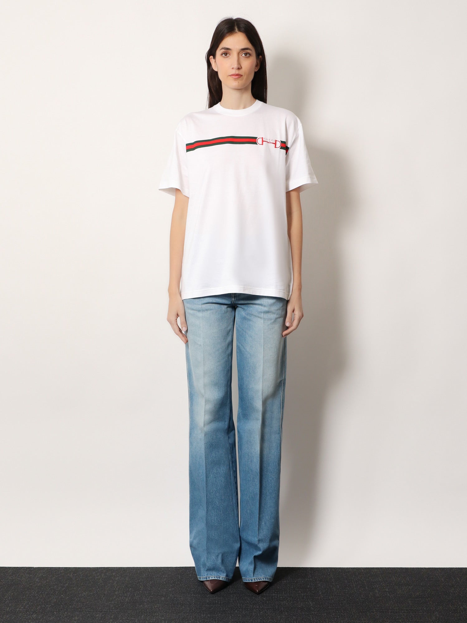 Gucci Cotton T-shirt With Printed Logo On The Front