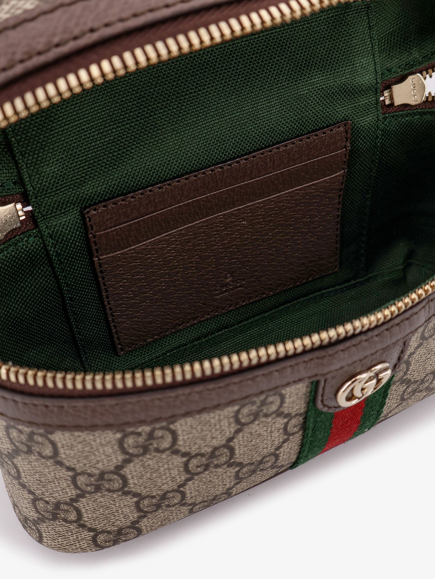 Gucci Gg Monogram Fabric Ophidia Vanity Crossbody Bag
