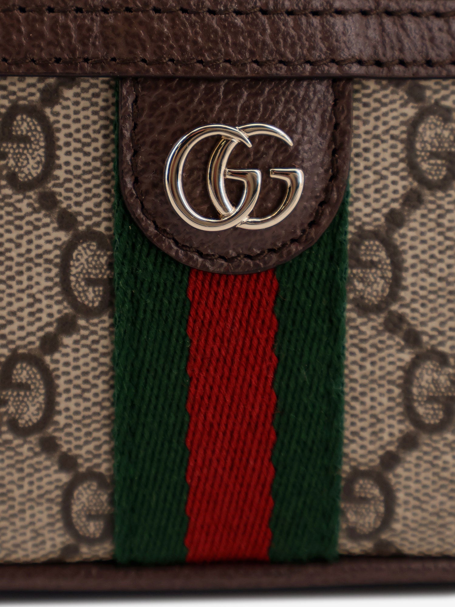 Gucci Gg Monogram Fabric Ophidia Vanity Crossbody Bag