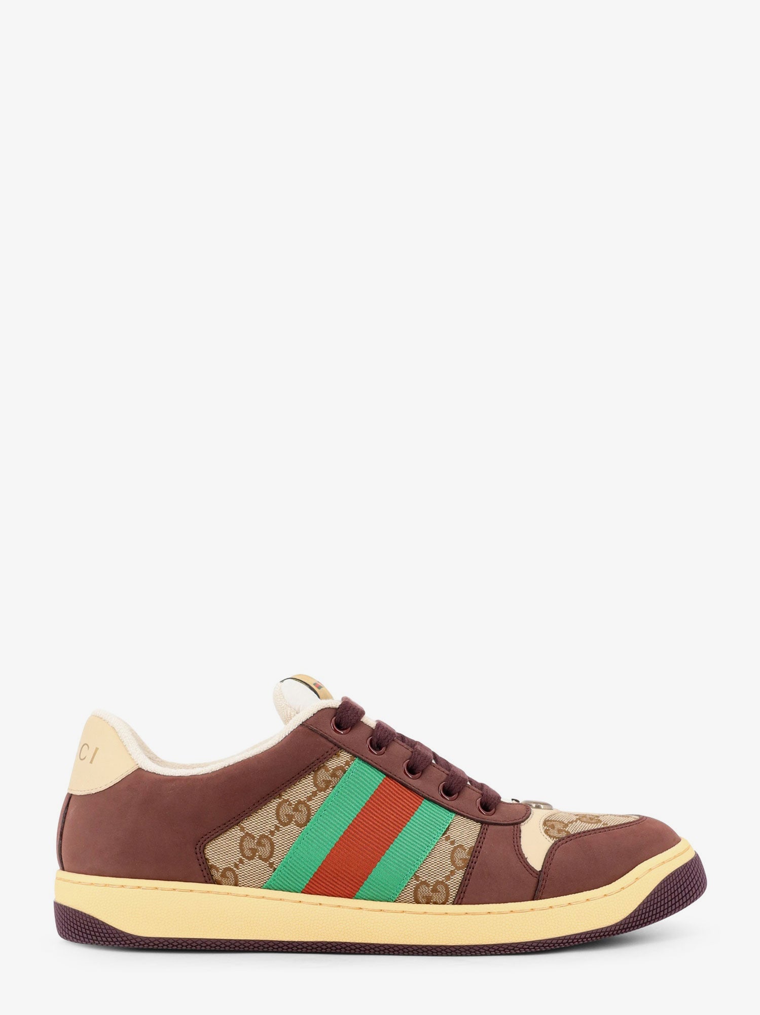 Gucci Gg Fabric Leather Sneakers