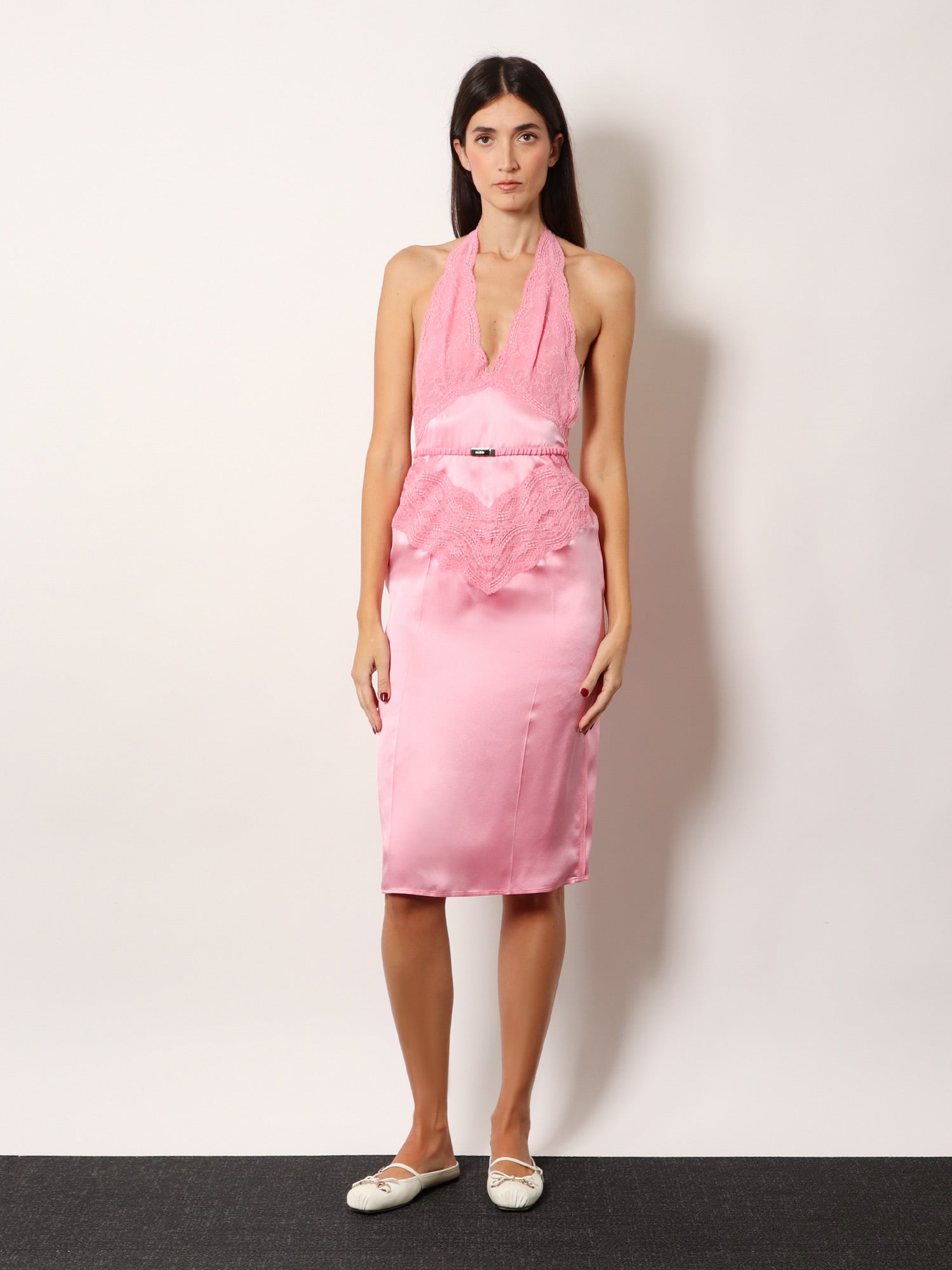 Gucci Silk Satin Midi Dress